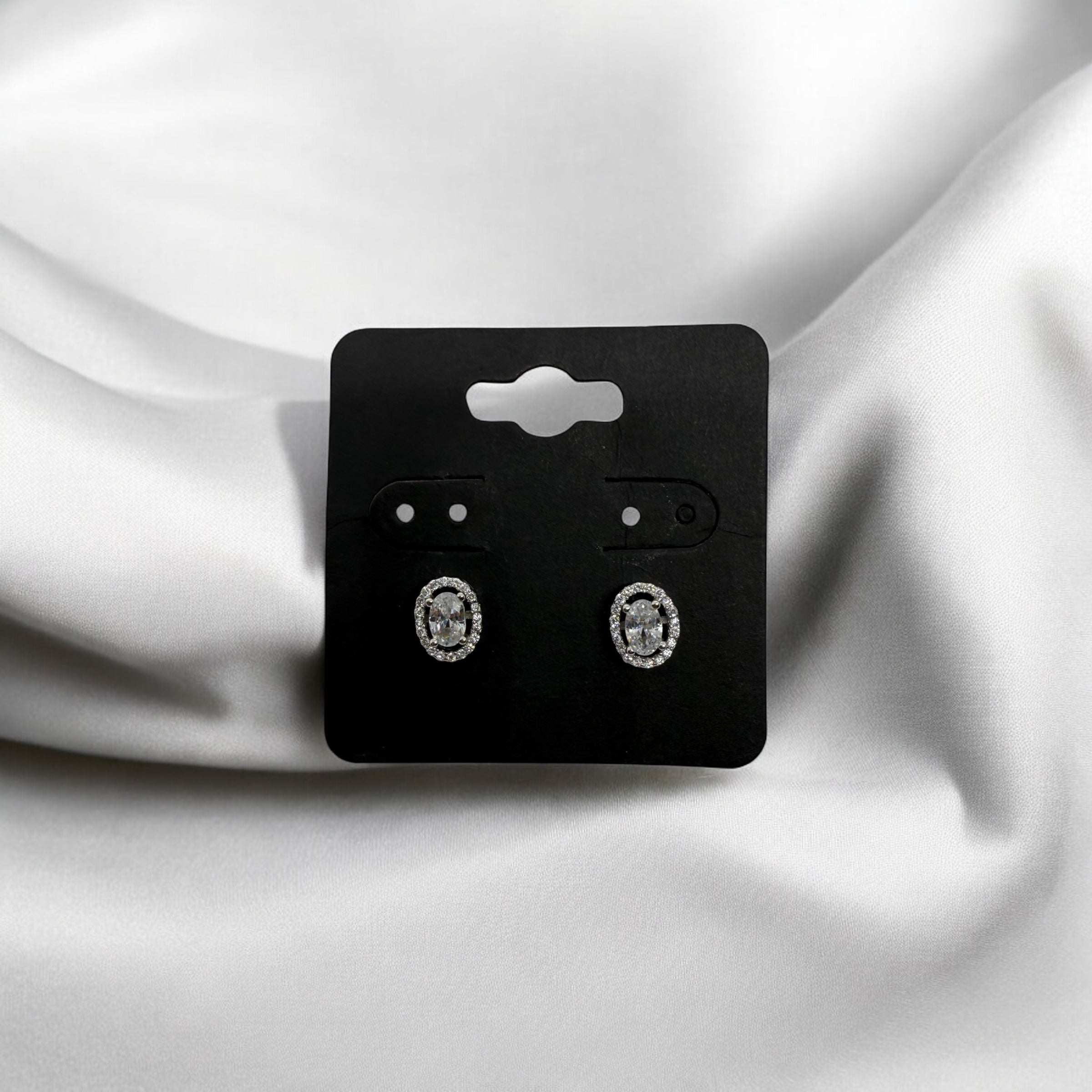 925 Sterling Silver Oval Grace Studs | Every day wear Earrings