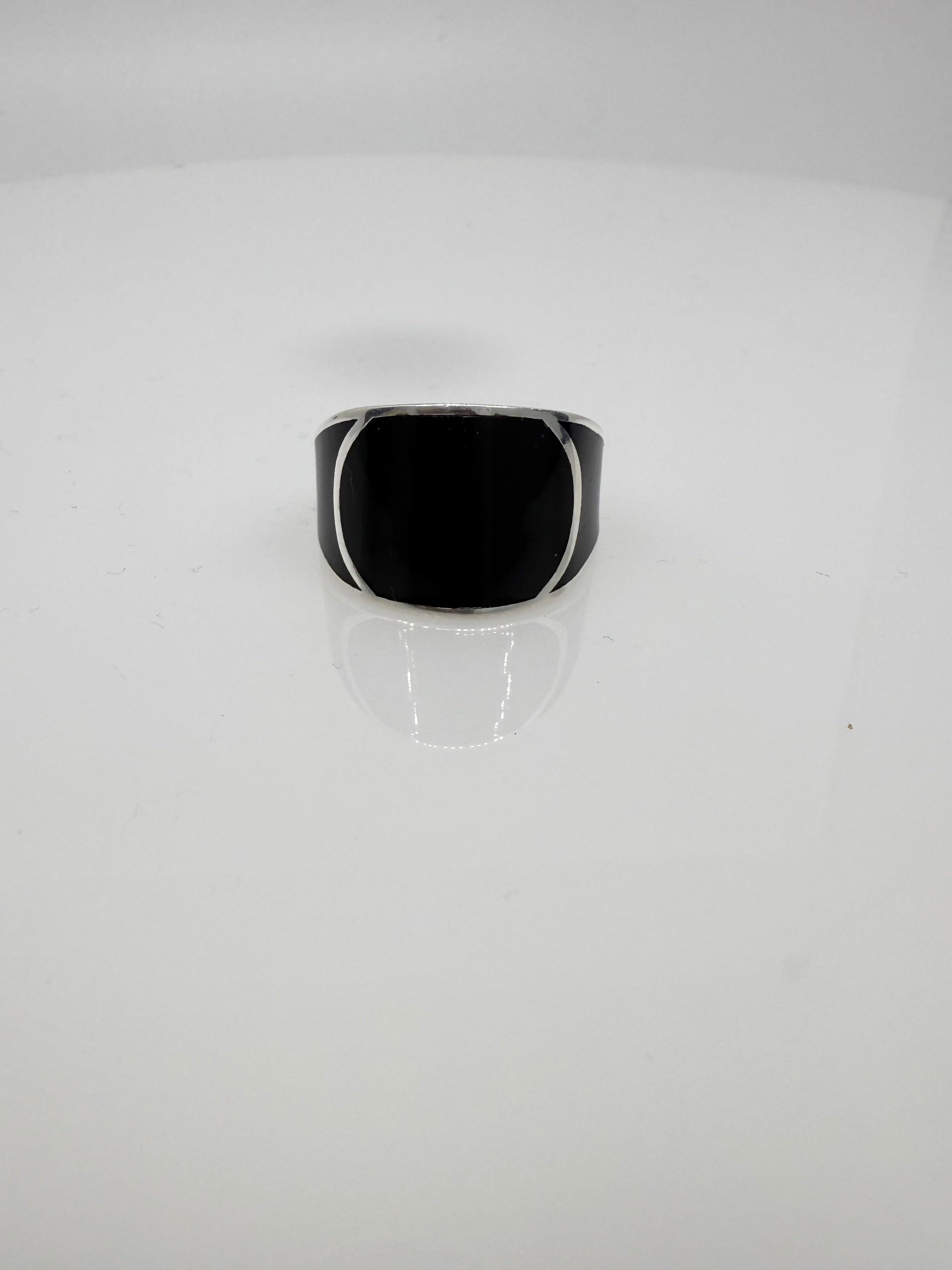 925 Sterling Silver Ring for Men | Black Halo
