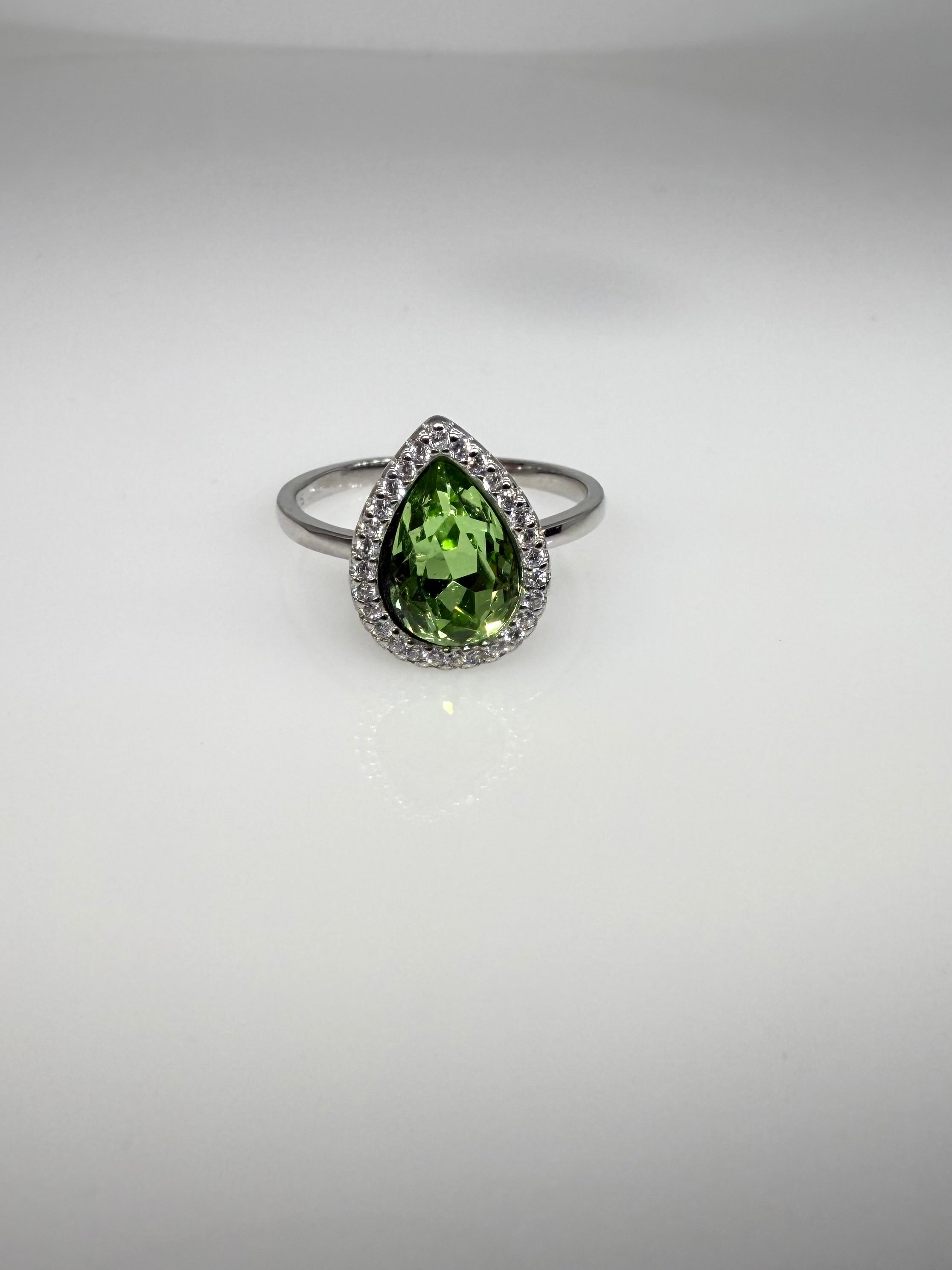 925 Sterling Silver Moss Blossom Women Ring