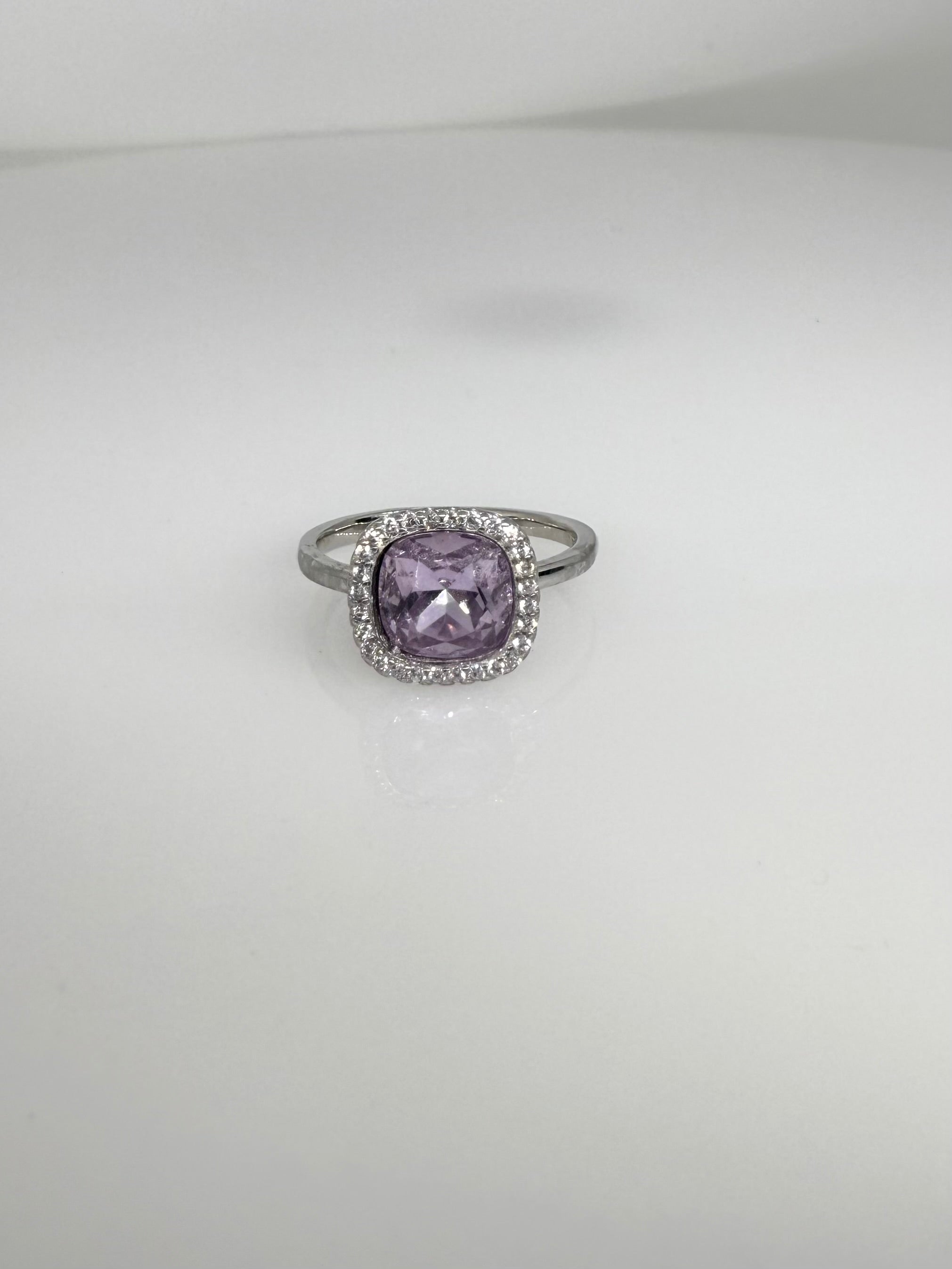 925 Sterling Silver Lilac Glow Women Ring