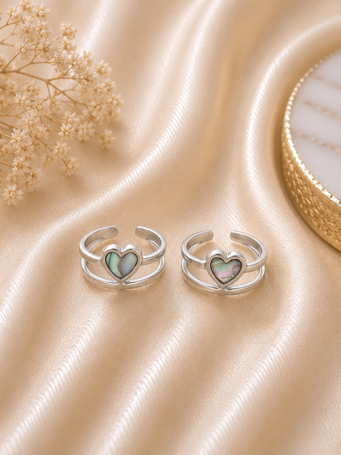925 Sterling Silver toe rings (2 rings) | Free size