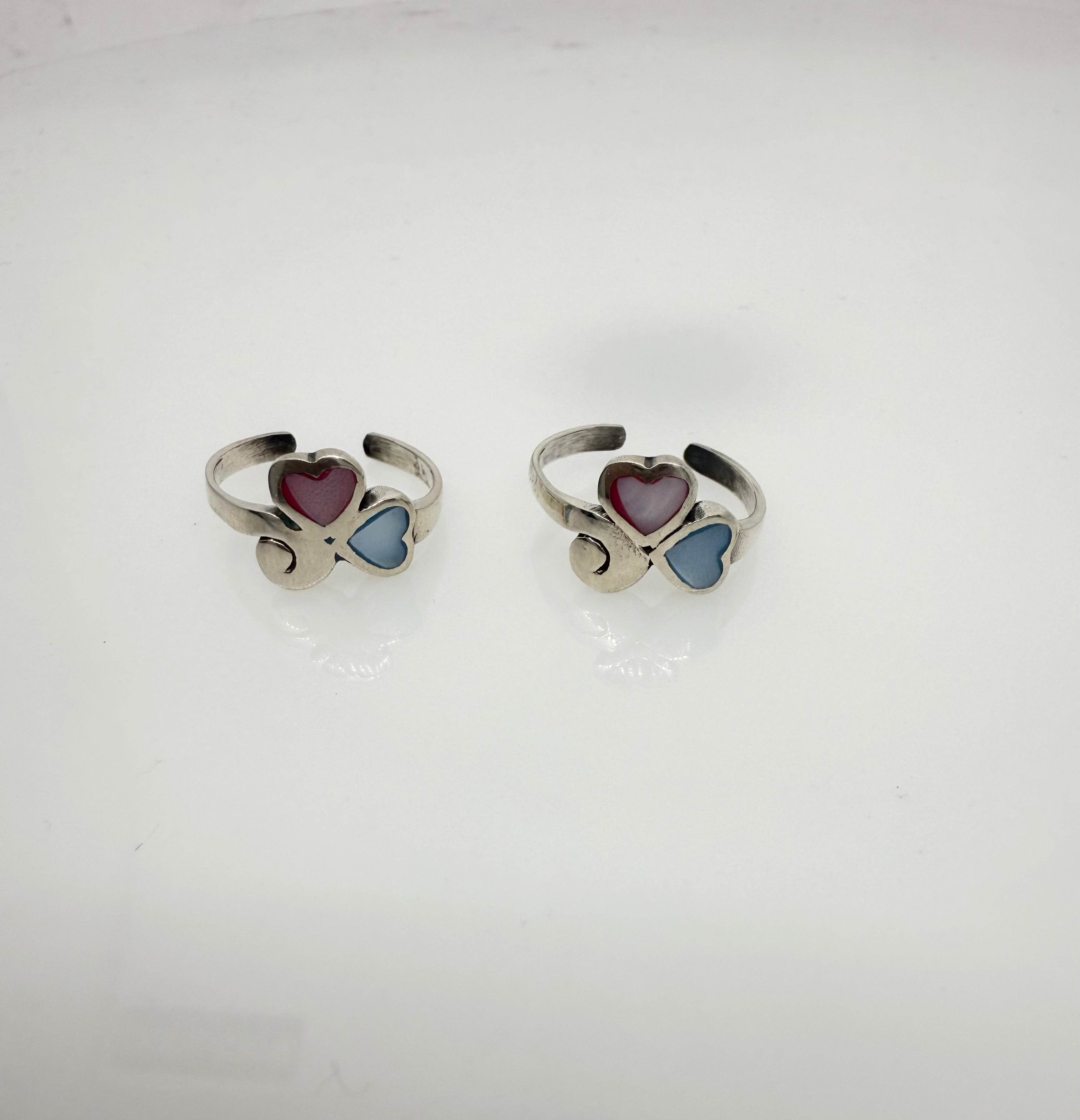 925 Sterling Silver toe rings (2 rings) | Free size