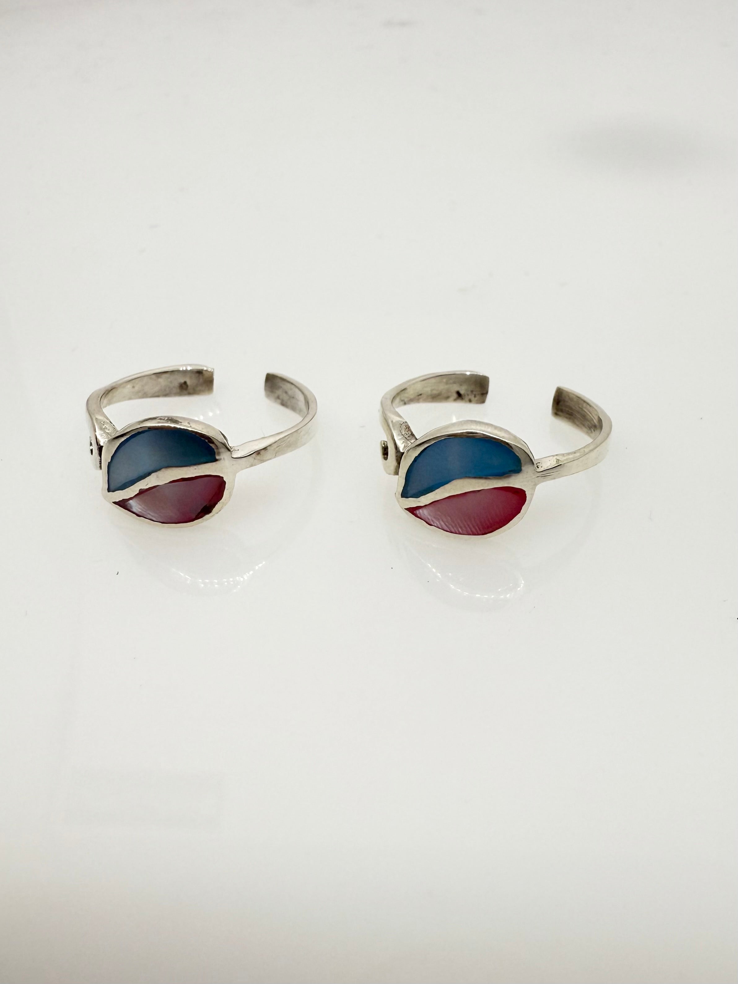925 Sterling Silver Toe rings (2 rings) | Free size