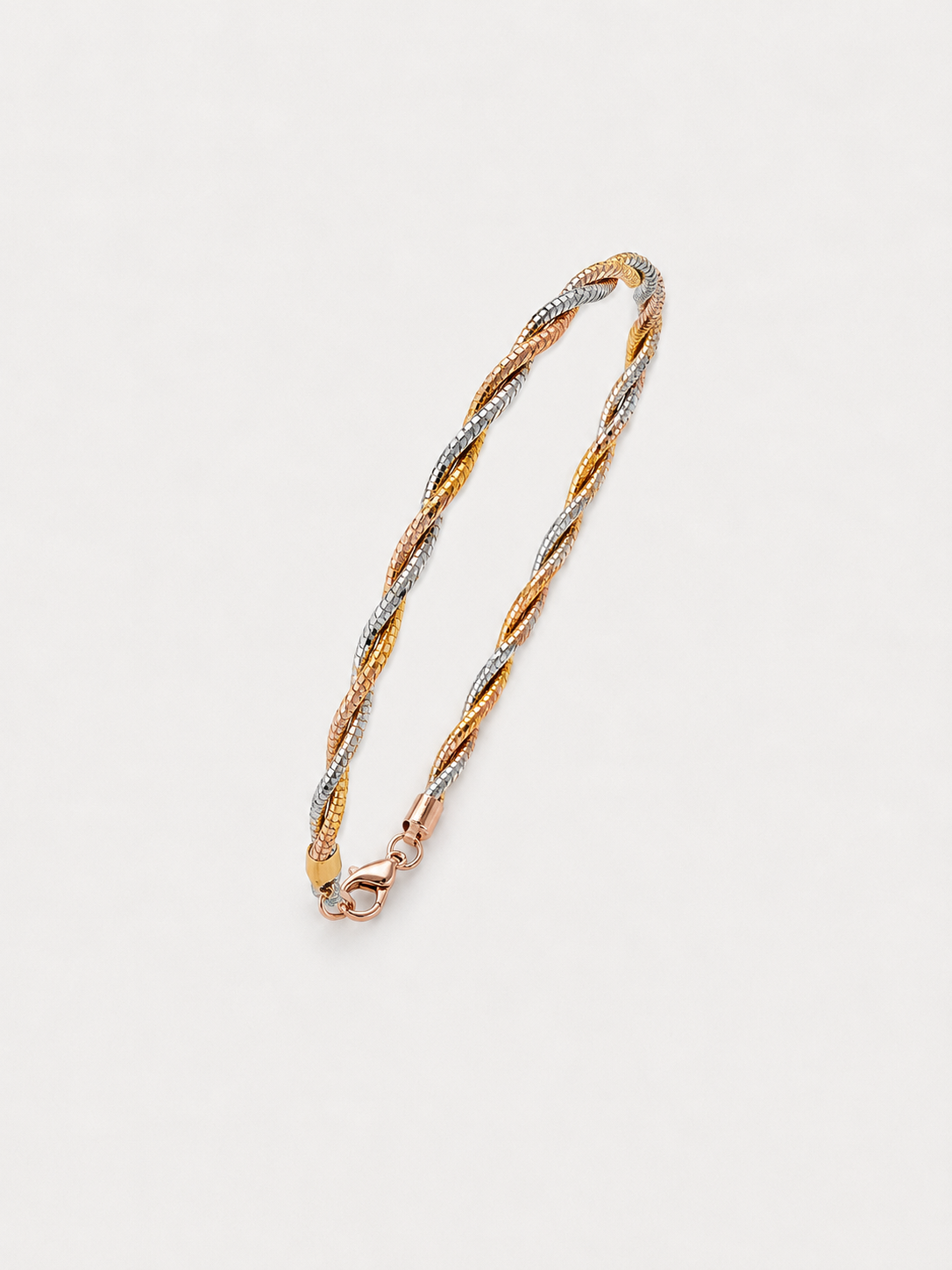 Multi Strand 925 Sterling Silver Italian Dual Weave Bracelet |