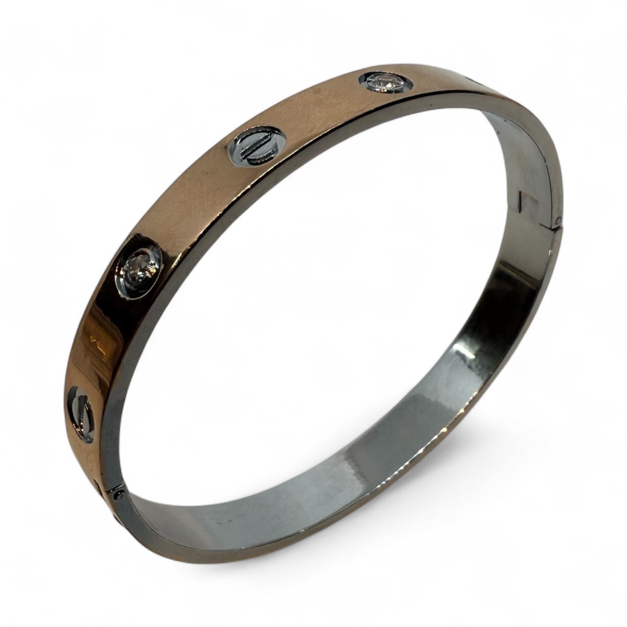 925 Sterling Silver Openable Kada Bangle | Rose Gold Polish | Unisex Bangle | Men’s Kada
