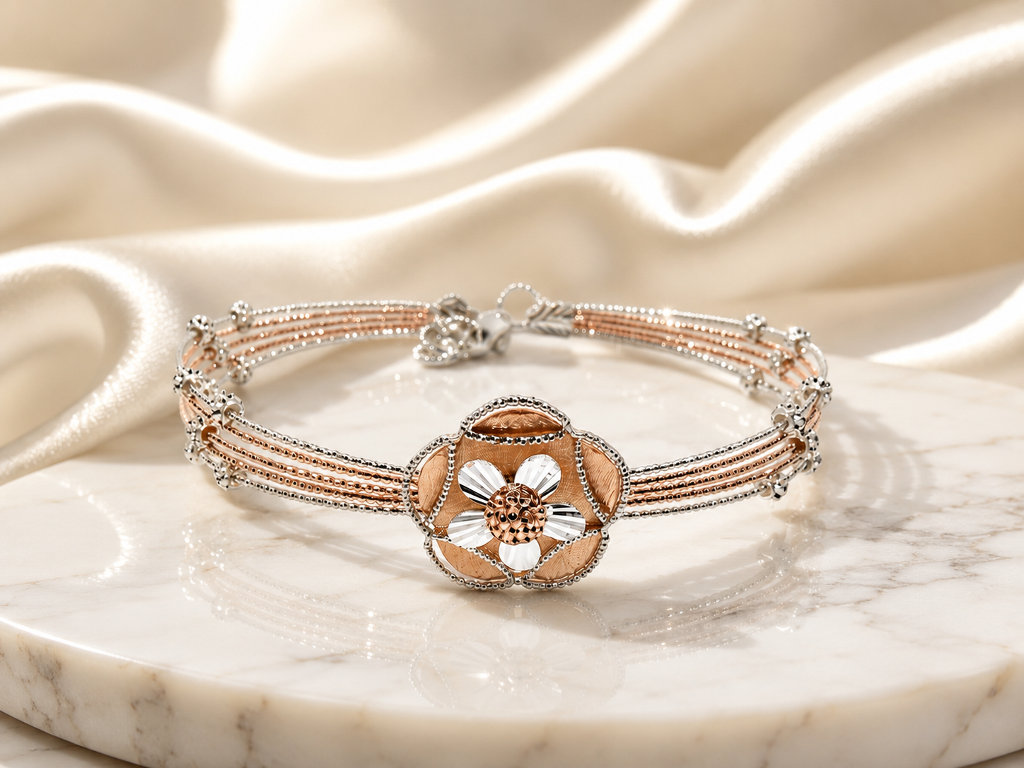 925 Sterling Silver Flora Bracelet
