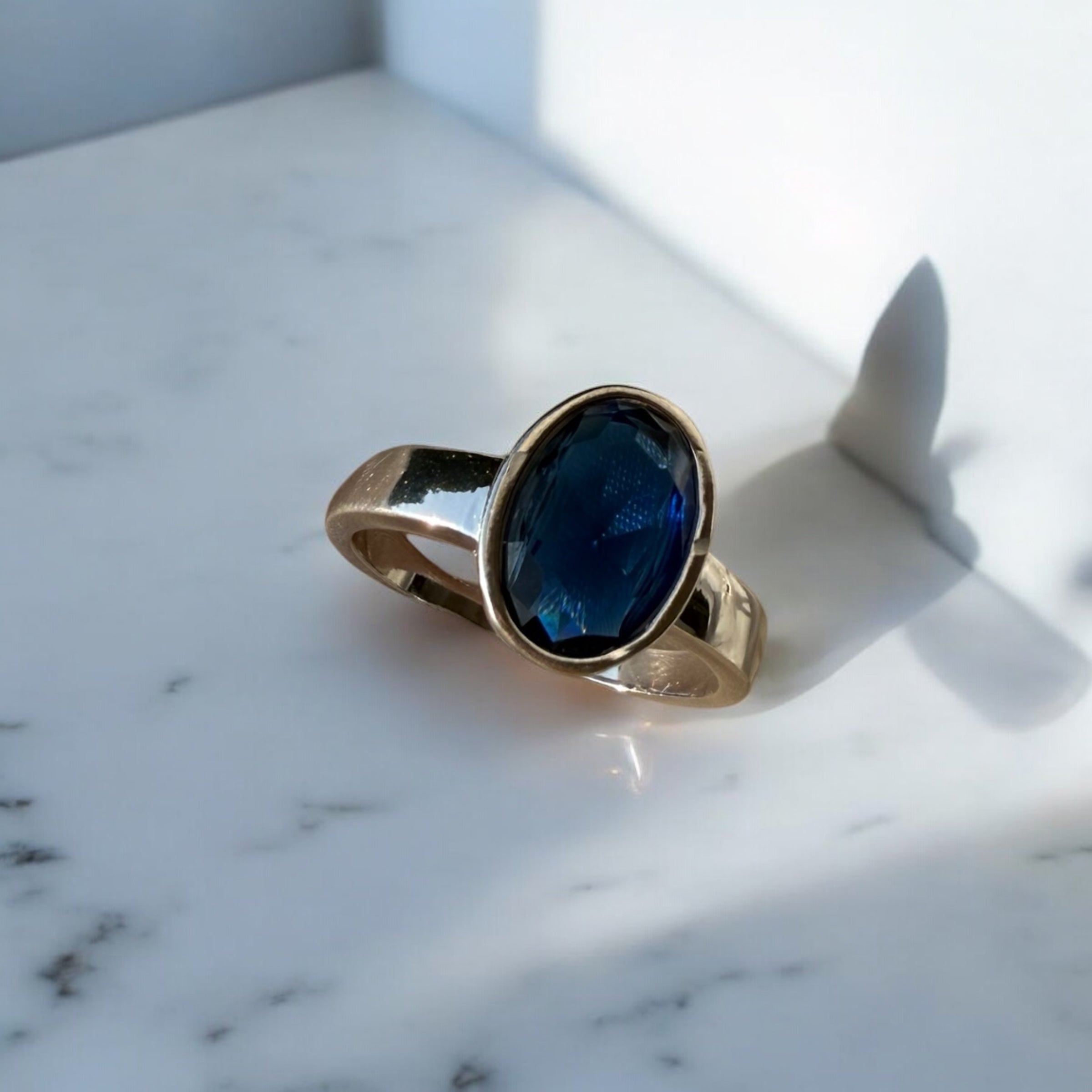 925 Sterling Silver Ring for Men | Blue Halo