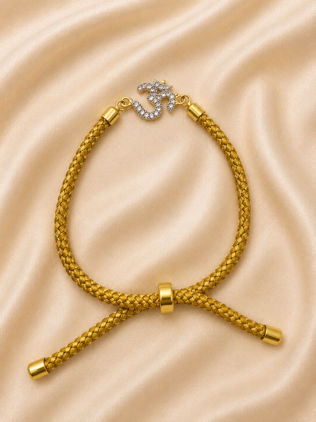 925 Sterling Silver Om Adjustable Rakhi