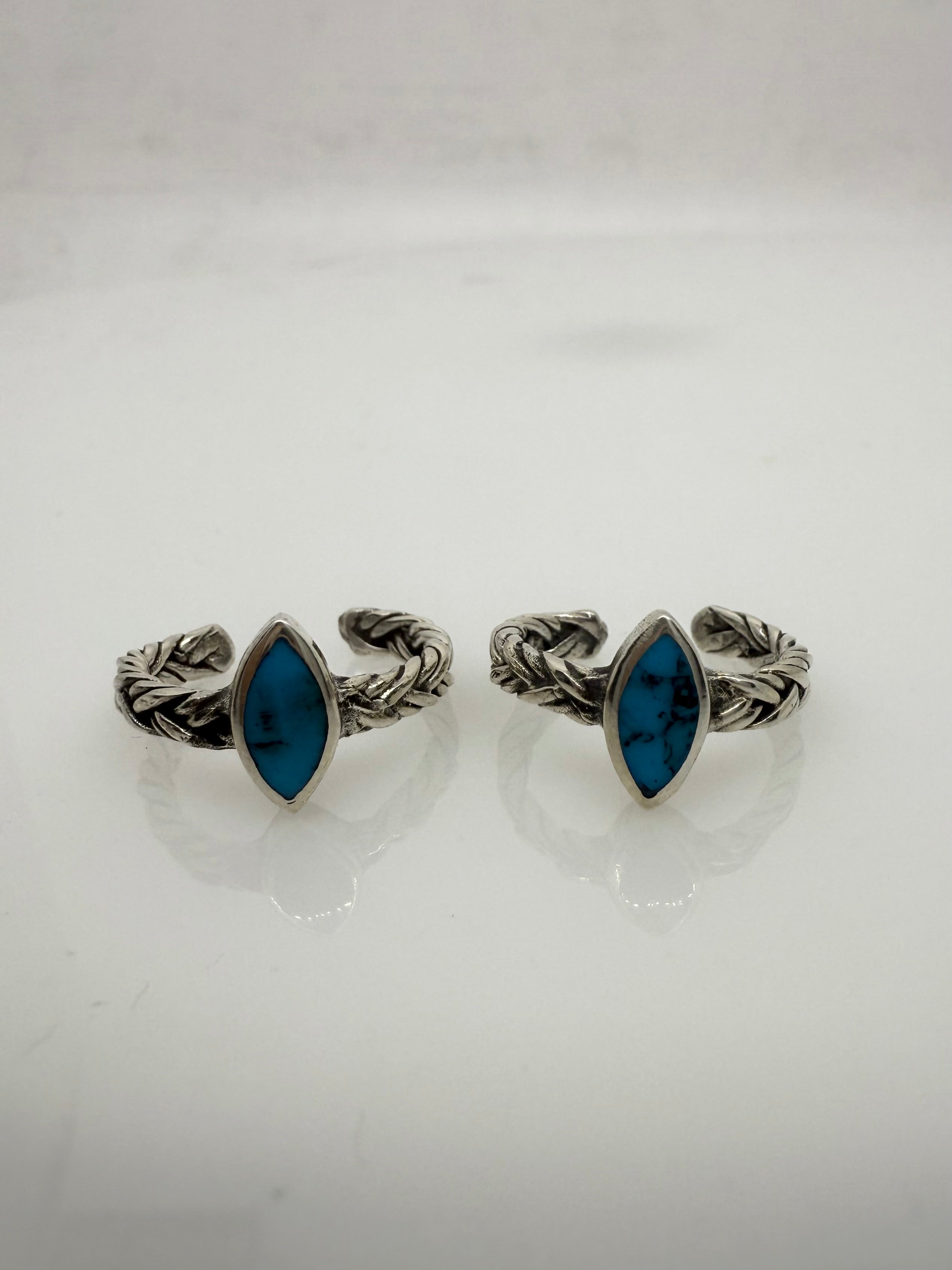 925 Sterling Silver toe rings (2 rings) | Free size