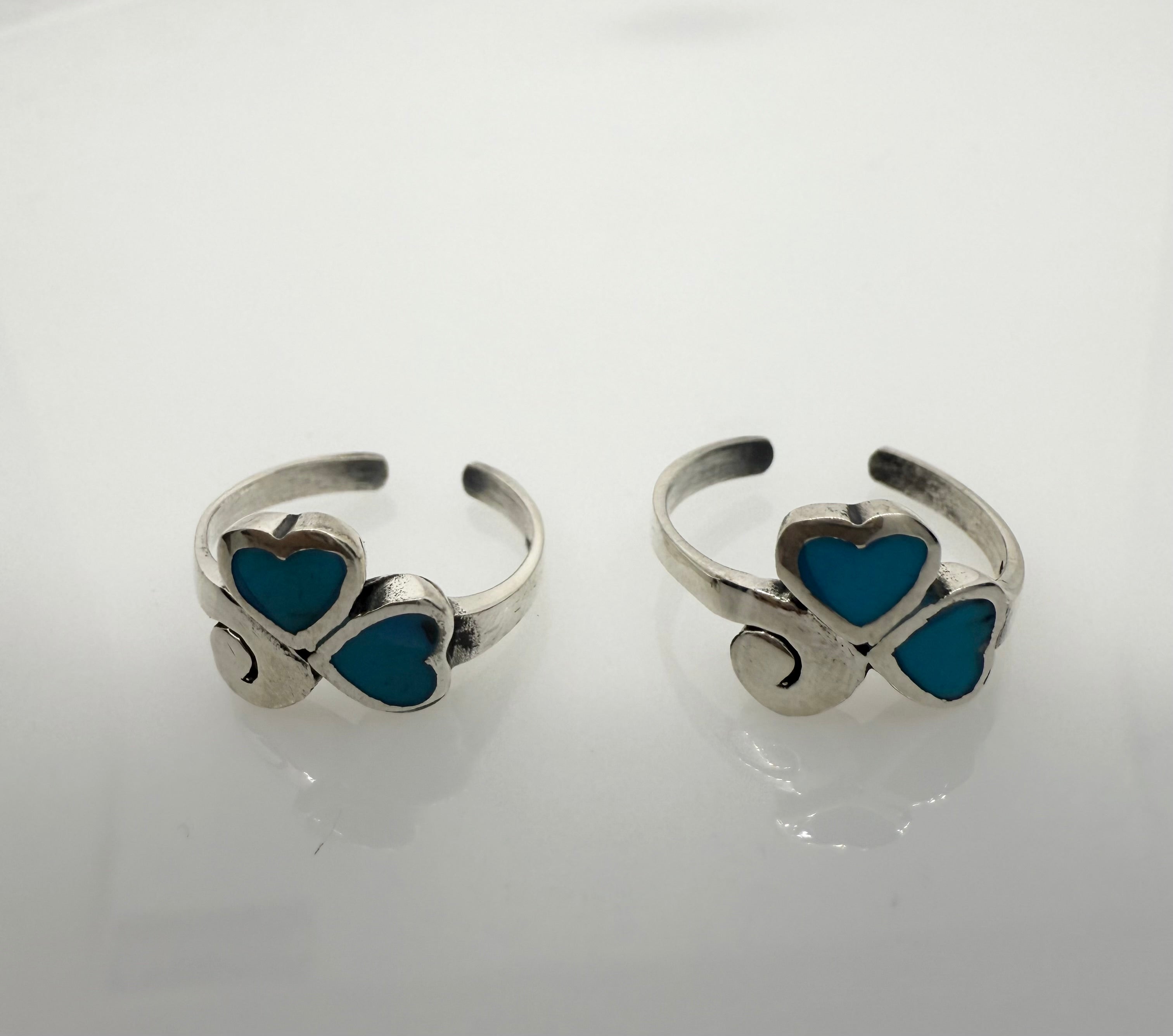 925 Sterling Silver Toe rings (2 rings) | Free size
