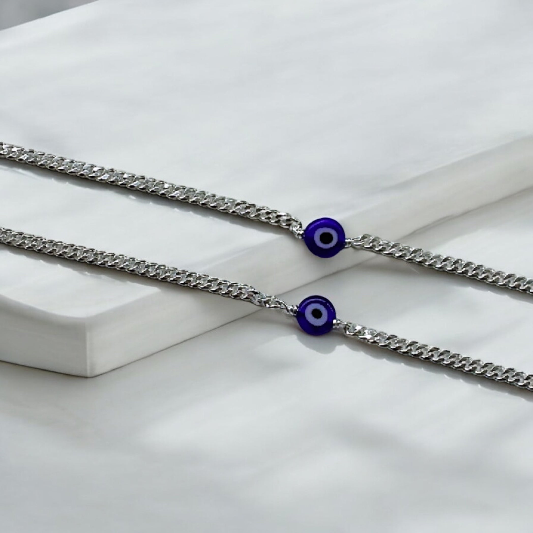 925 Sterling Silver Evil Eye Men’s Bracelet | Unisex