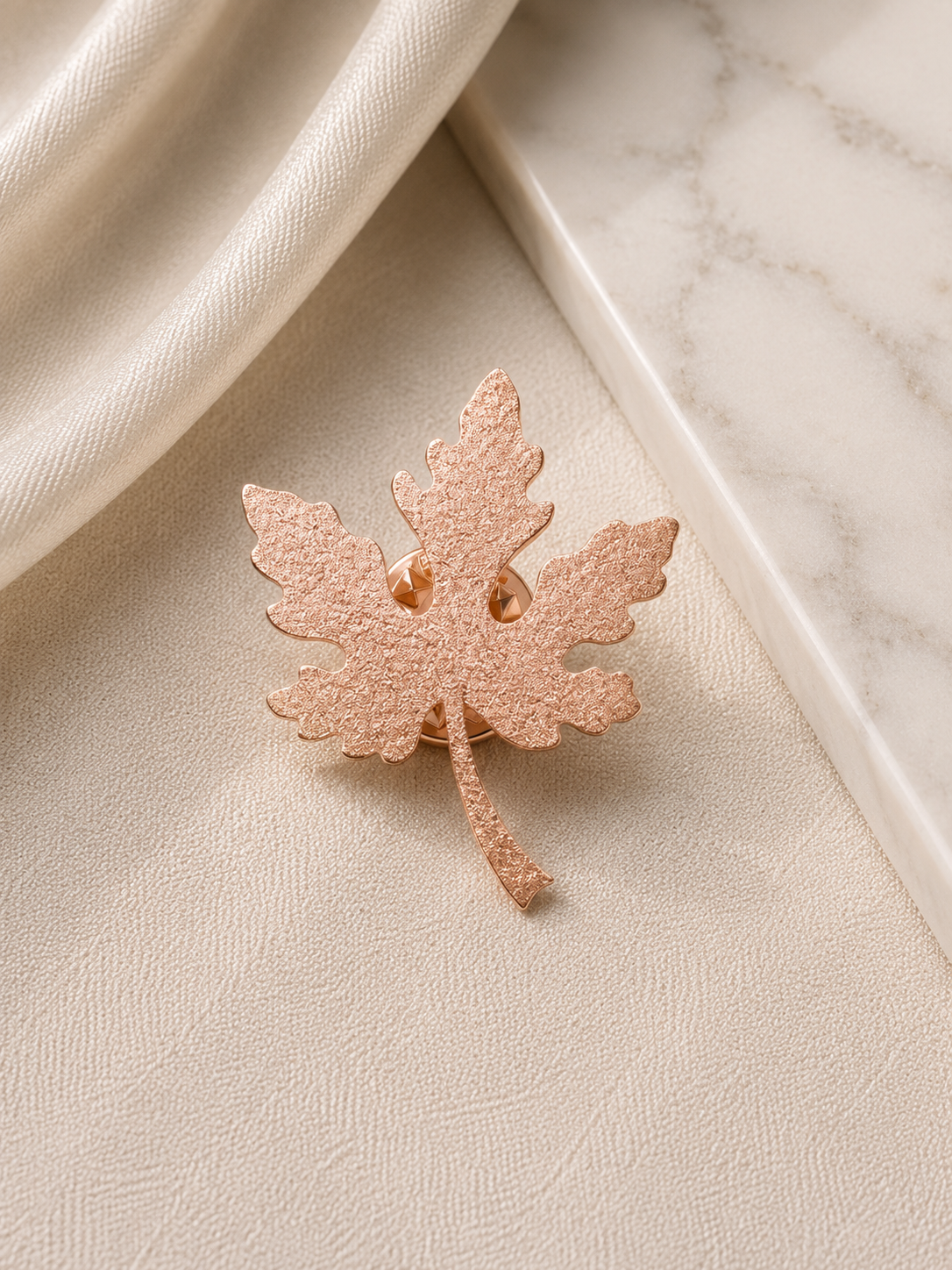 925 Sterling Silver Maple Leaf Lapel Pin Brooch
