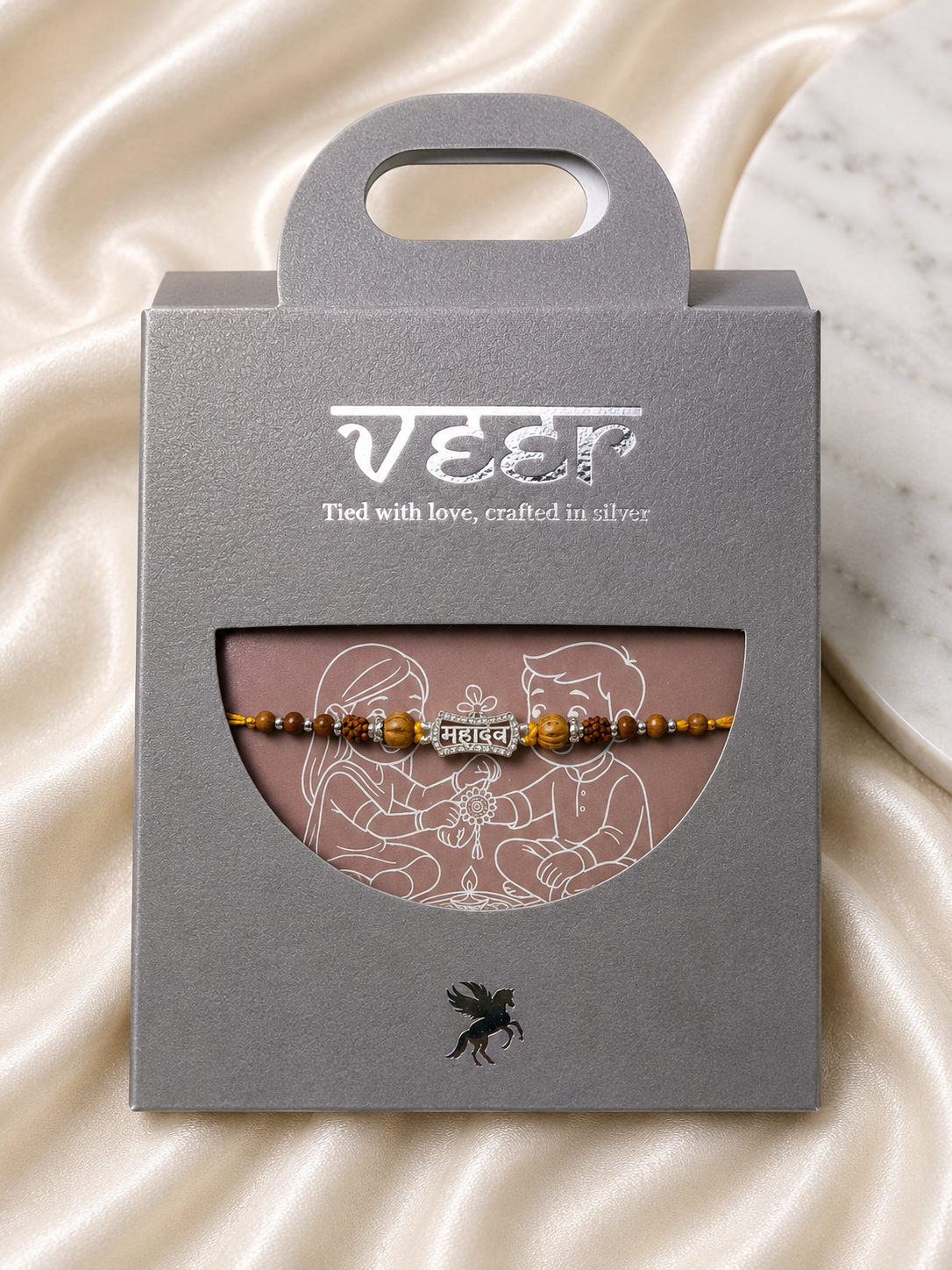 925 Sterling Silver Thread Rakhi