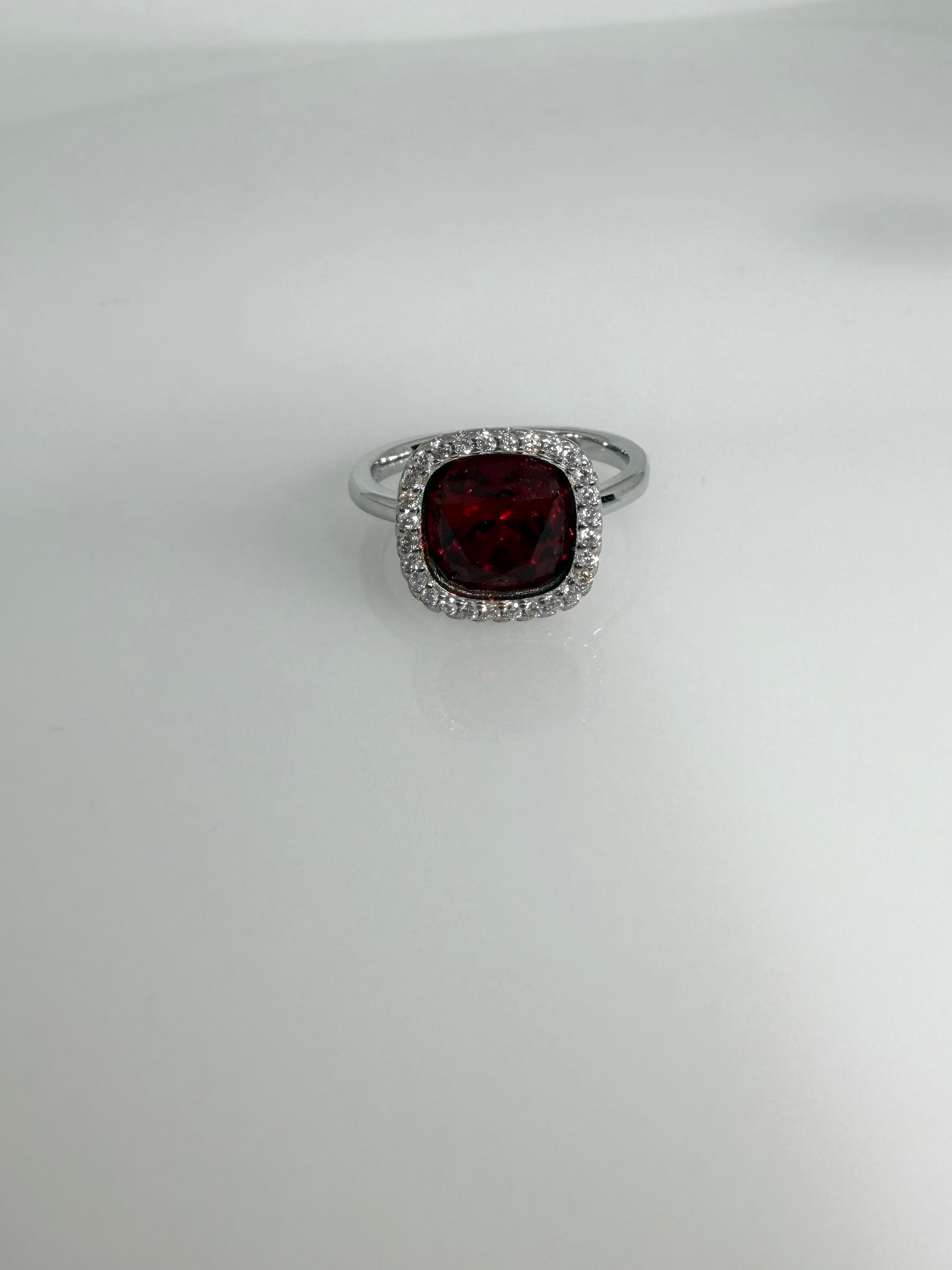 925 Sterling Silver Ruby Glow Women Ring