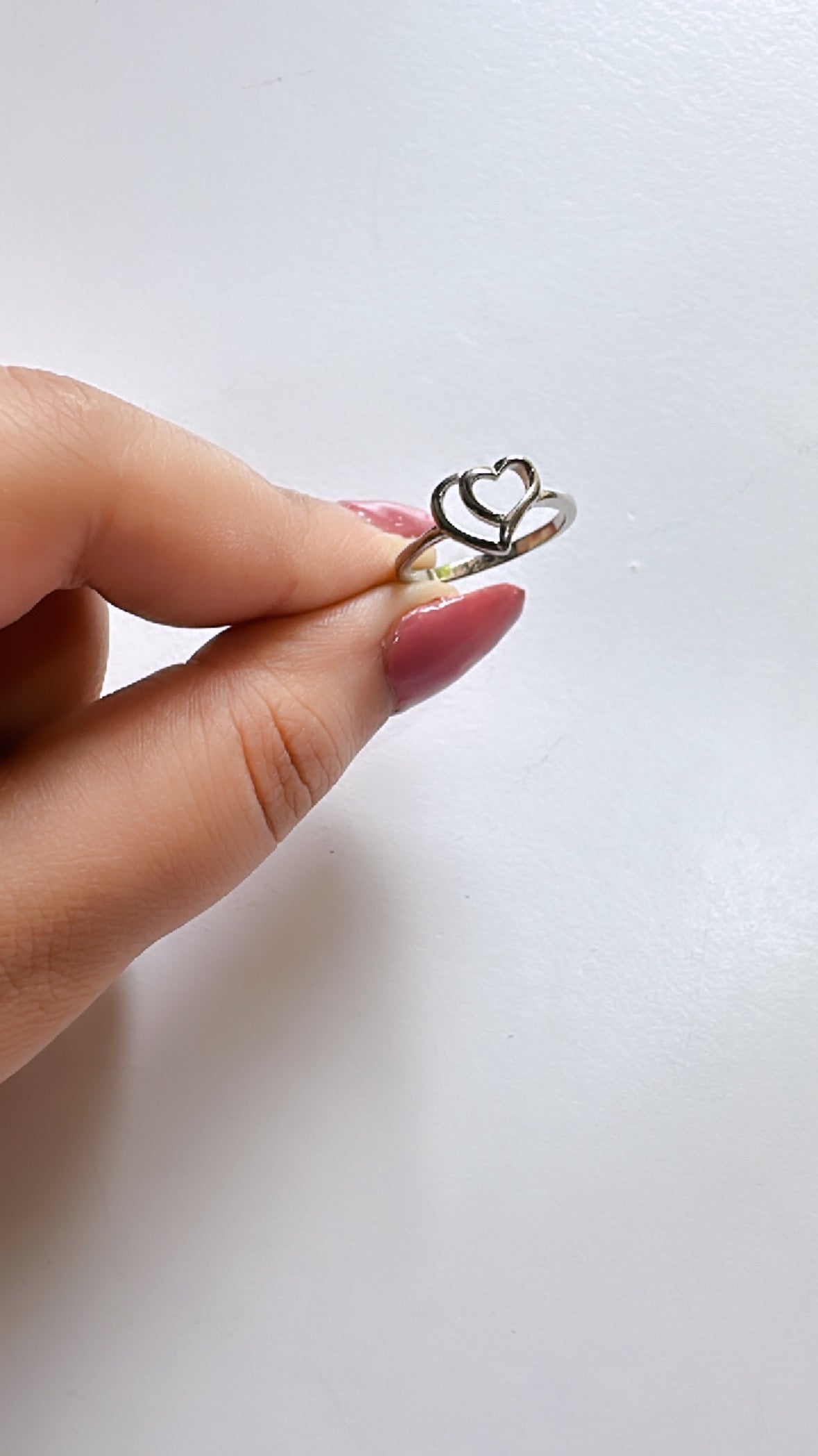 925 Sterling Silver Heavenly Heart Minimalist Women Ring