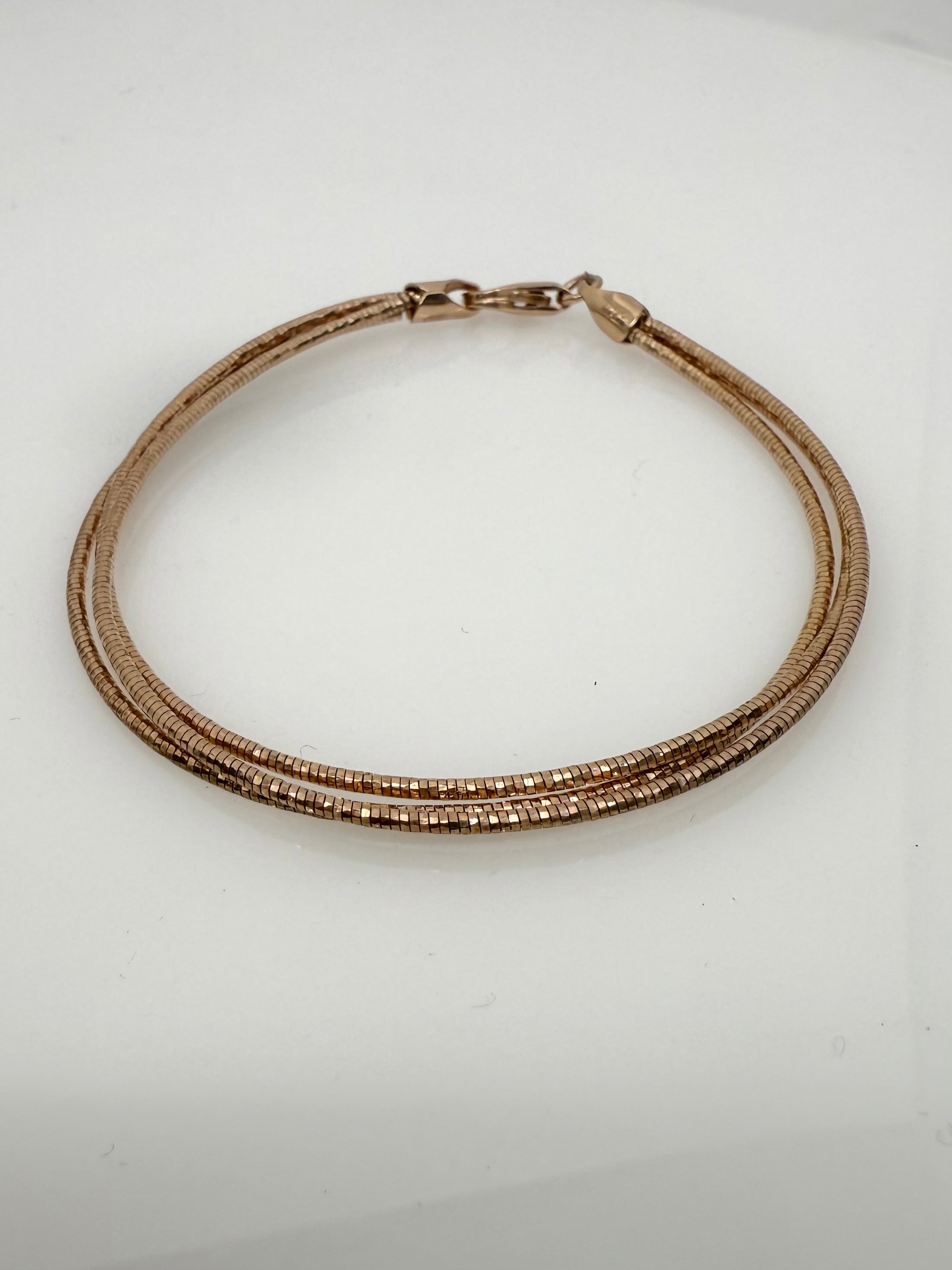 Multi Strand Triple Layer Italian Bracelet | 925 Sterling Silver