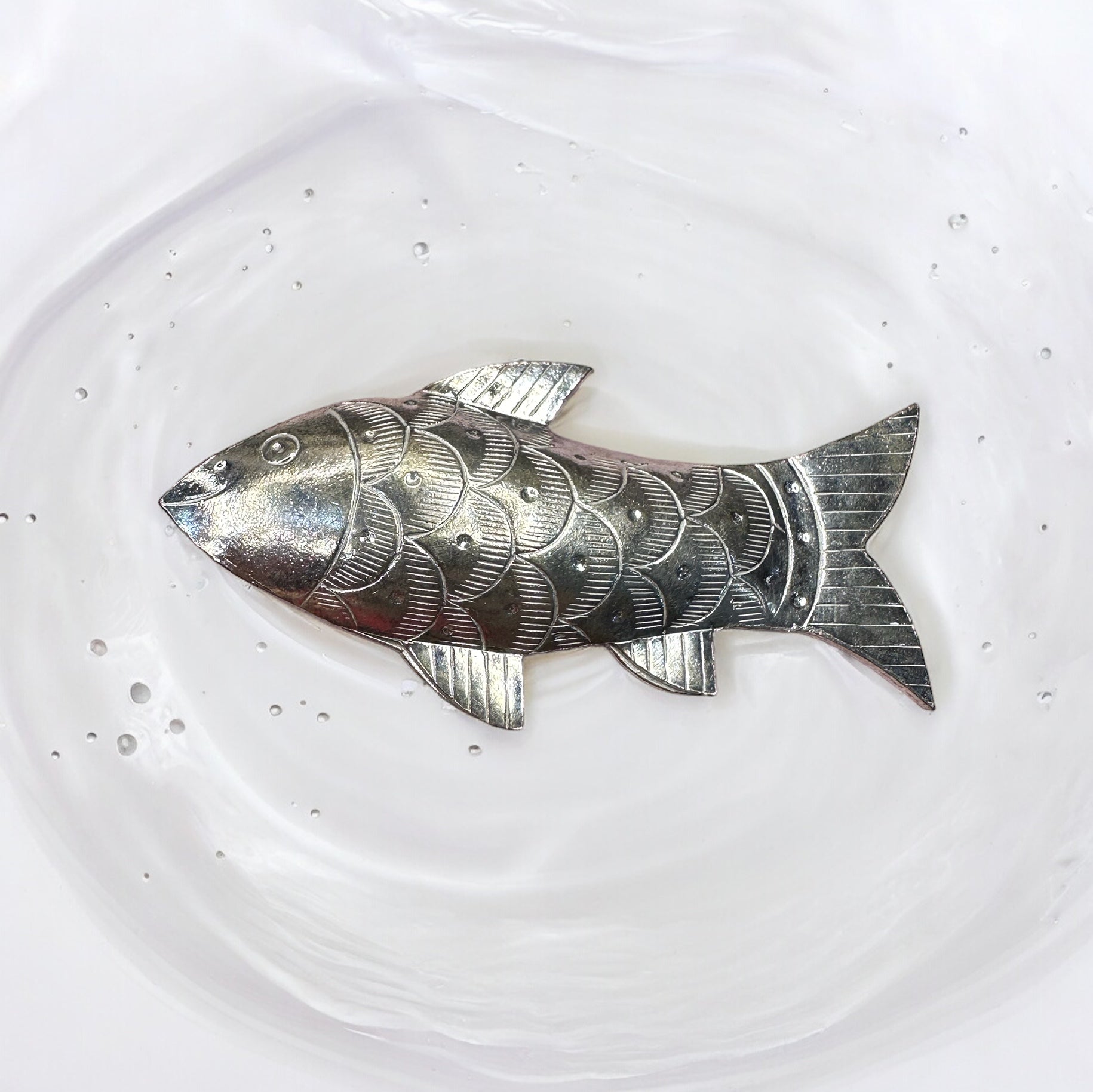 Silver Fish for Vastu, Pooja, Housewarming Gift | Chandi ki Machli