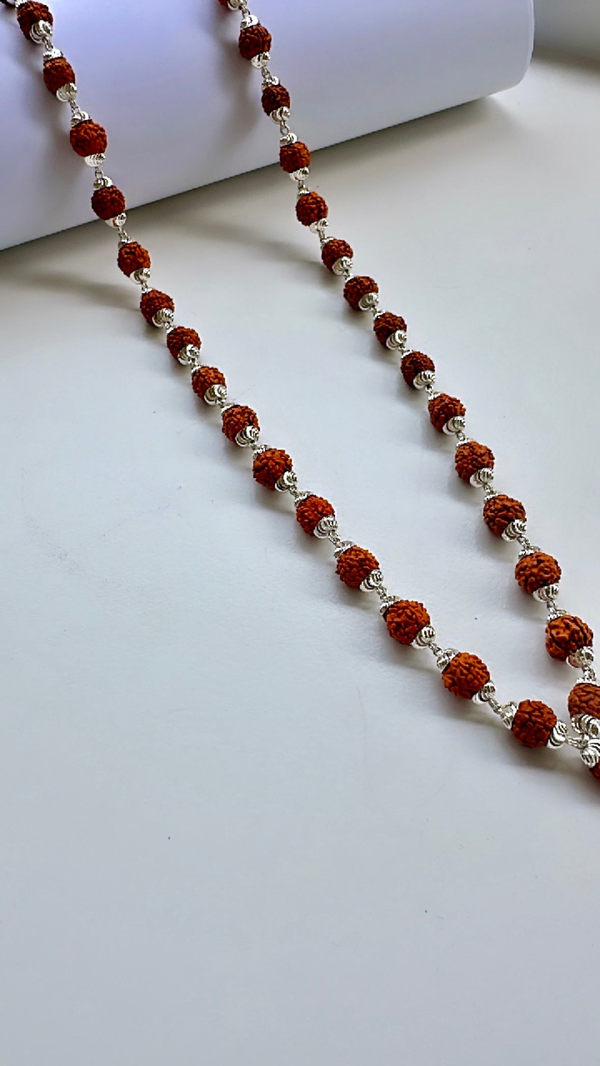 925 Sterling Silver Rudraksha Men’s Chain