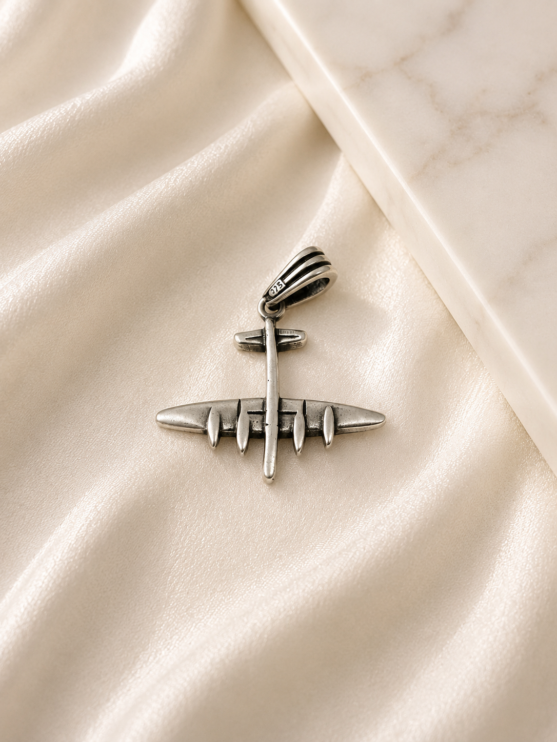 925 Sterling Silver Aviator Men’s Pendant