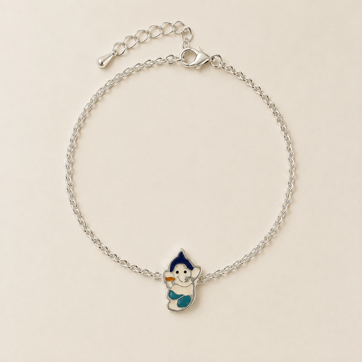 925 Sterling Silver Ganesha Cartoon Bracelet | | kid’s Bracelet | kid’s Rakhi