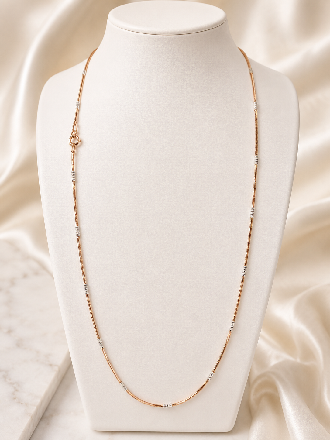 925 Sterling Silver Venice Rose Chain