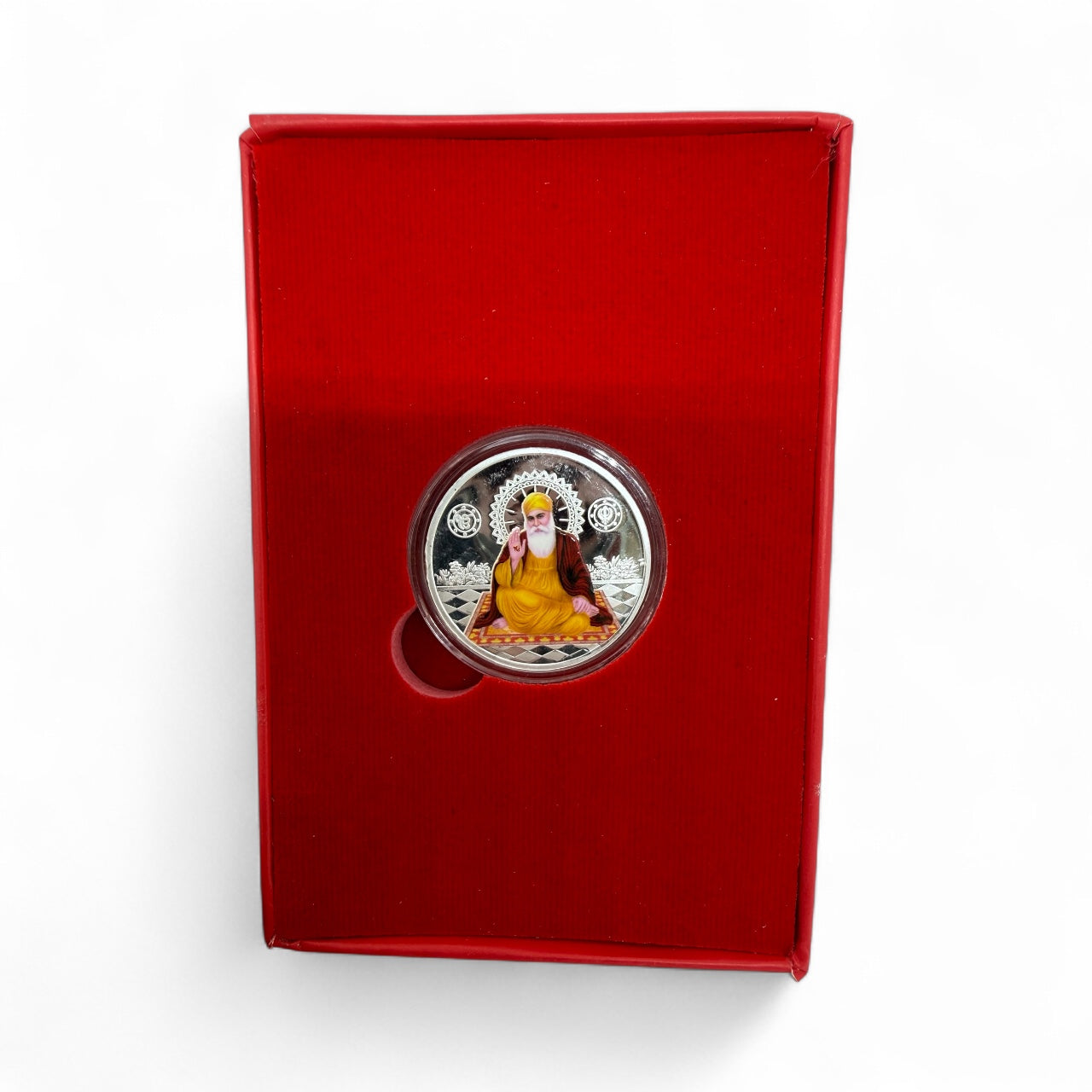 999 Pure Silver Guru Nanak Ji Coin (10 grams) – Premium Gift Edition | Festive Coin Gifting