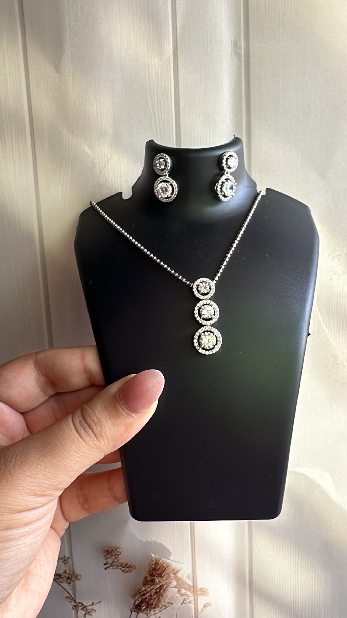 Kaza Signature Solitaire Pendant Set | 925 Sterling Silver Set