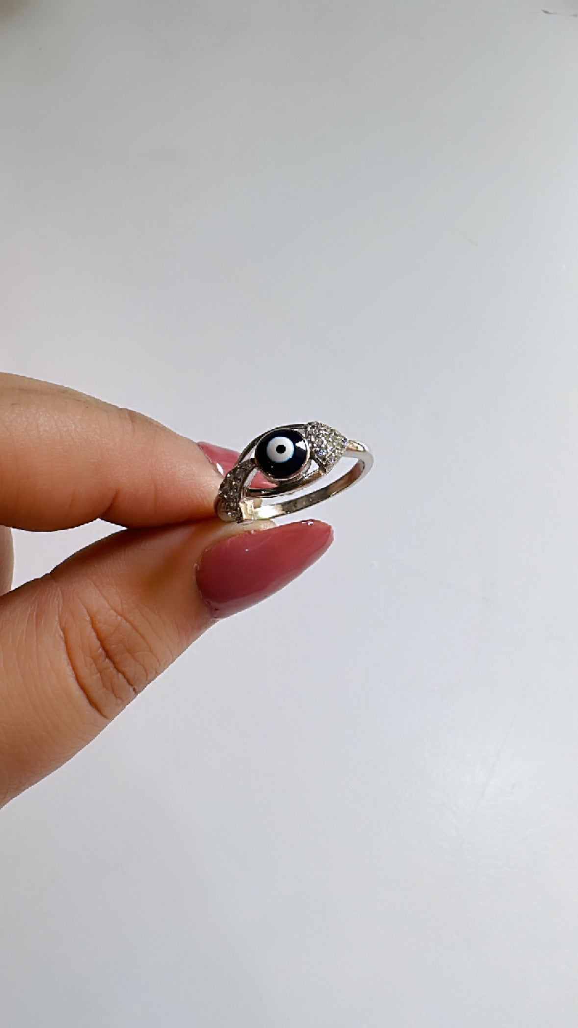 925 Sterling Silver Fish Eye Women Ring