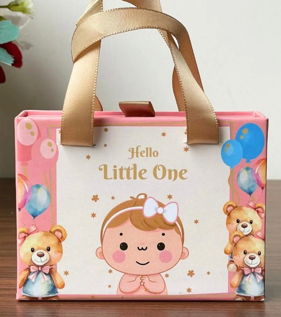 Baby Girl Silver Coin Gift Set | Hello little one Celebration Box -(3 Silver Coins - 2.5gm Each)
