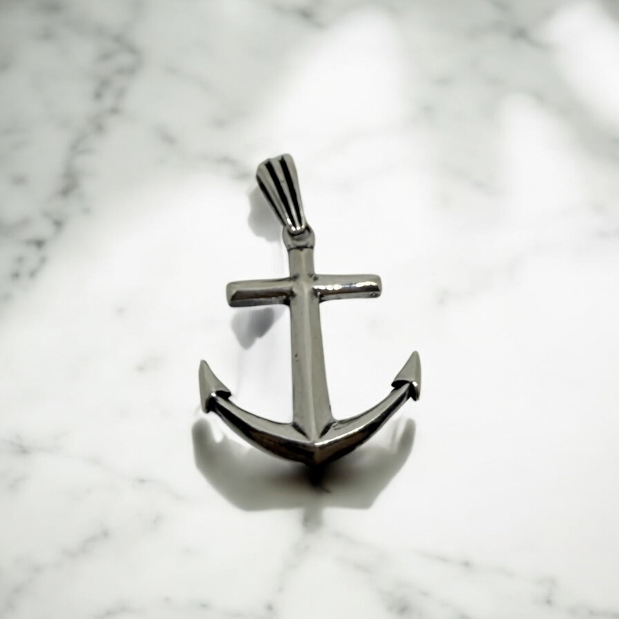 925 Sterling Silver Anchor Soul Pendant