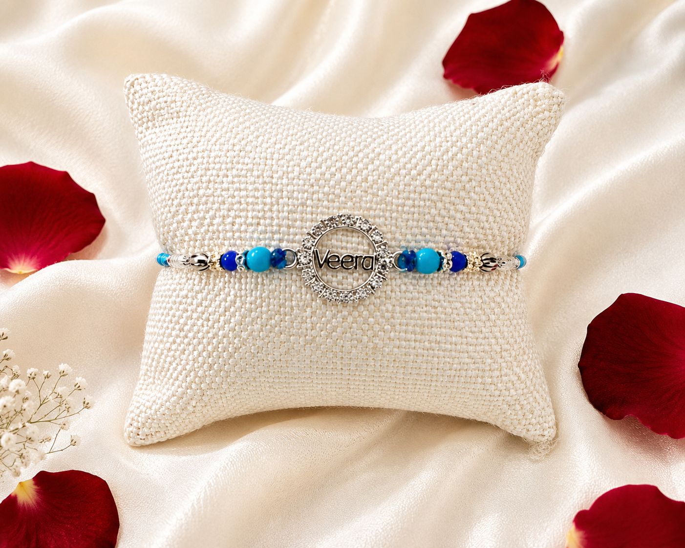 925 Sterling Silver Thread Rakhi | Veera