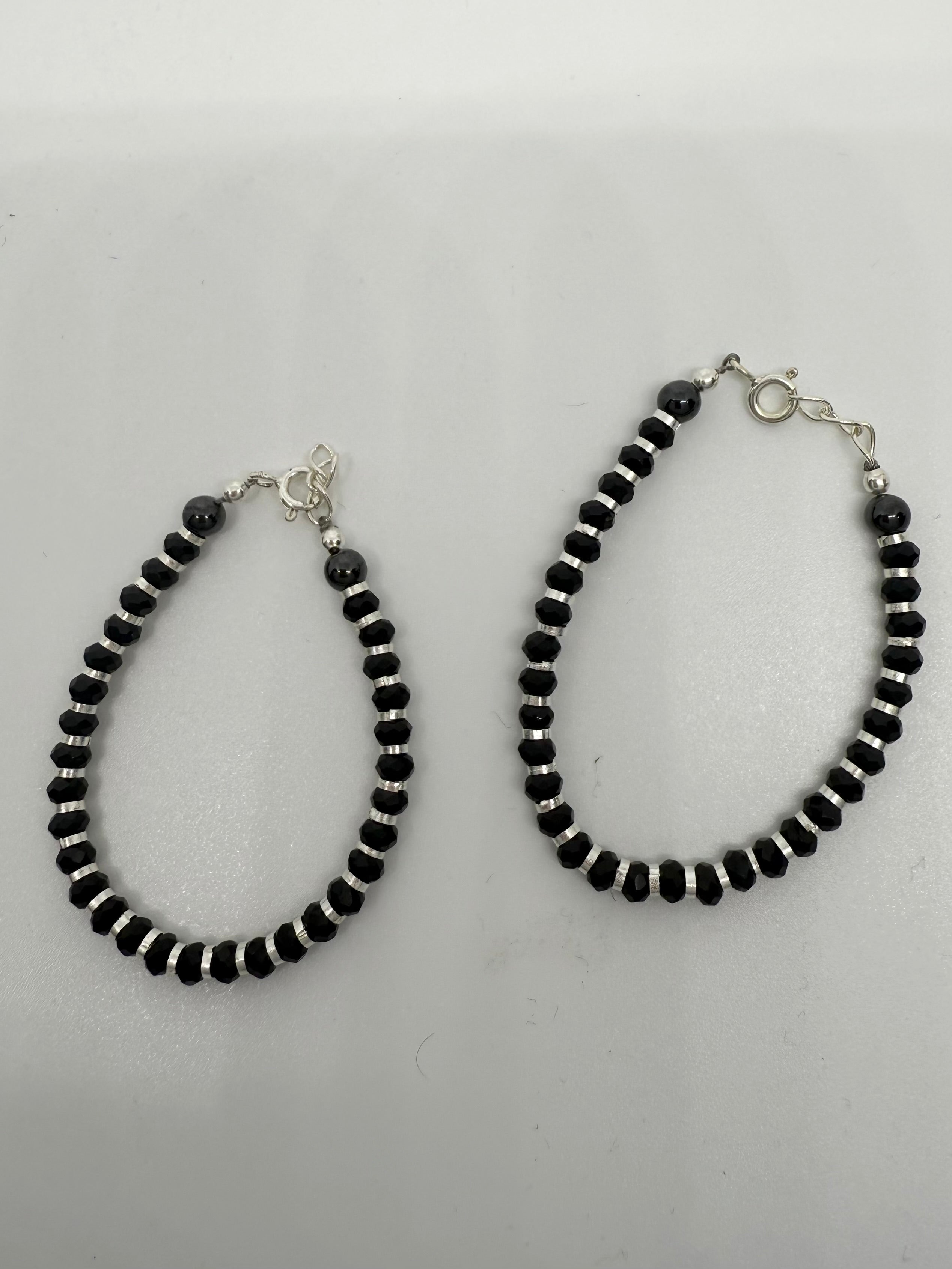 Kids Black Bead Nazariya | Hook Style