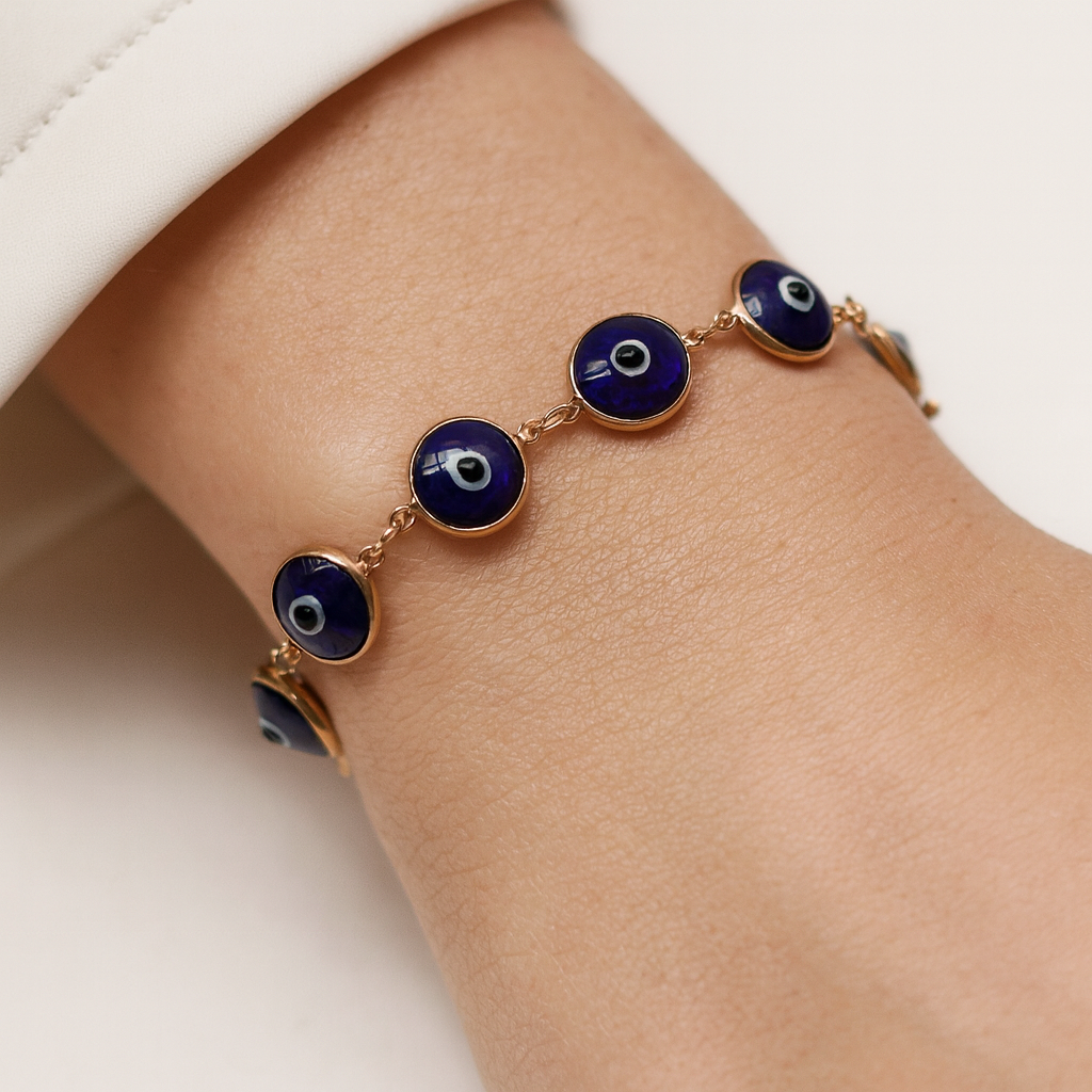 925 Sterling Silver Evil Eye Bracelet | For Her