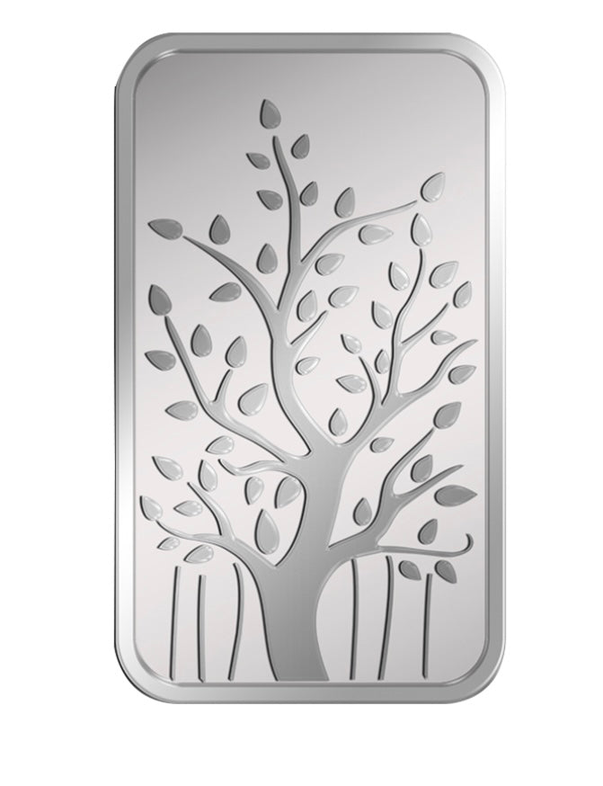 MMTC PAMP 10 GMS BANYAN TREE 999.9 SILVER BAR IN MINTED CARD (10.00gm) | Festive Coins & Bars