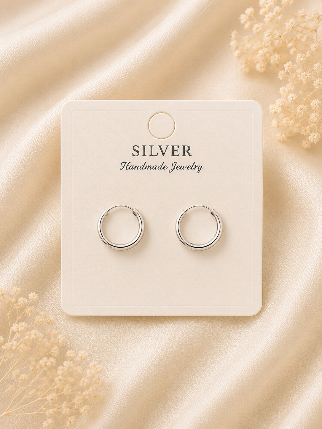 925 Sterling Silver Classic Chic Hoops