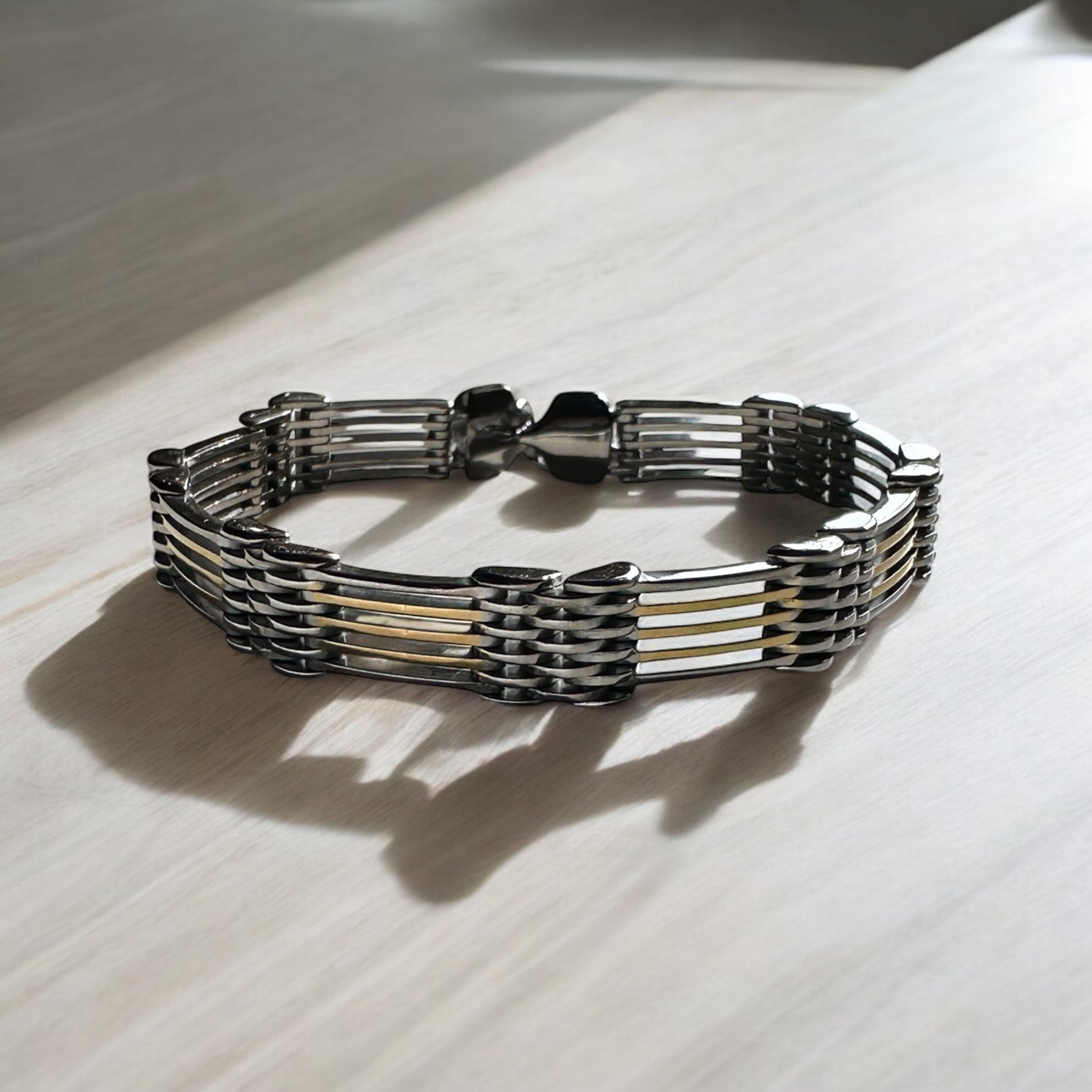 925 Sterling Silver Regal Weave Men’s Bracelet