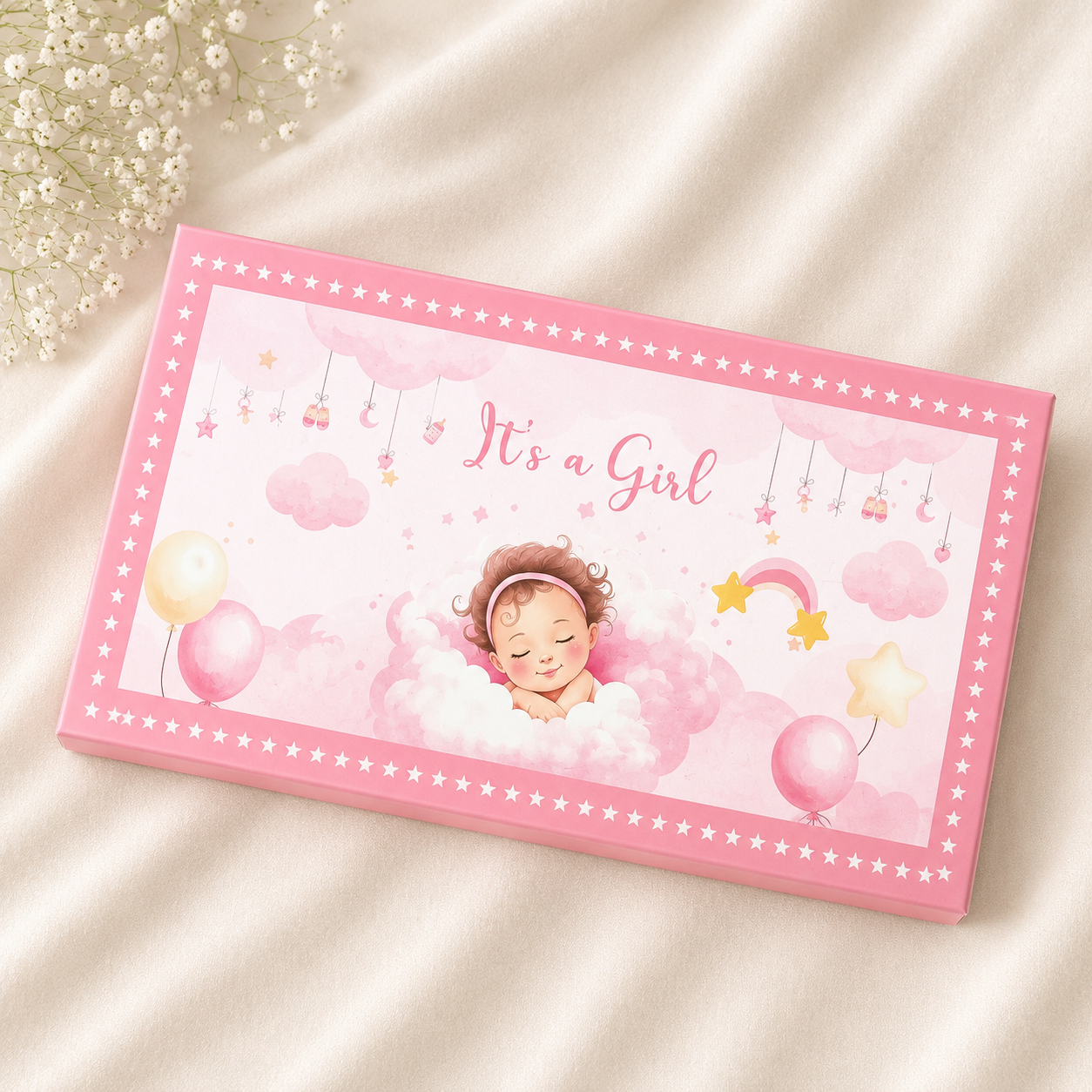 999 Pure Silver Baby Girl Welcome Gift Box (3 coins X 1gm Each)