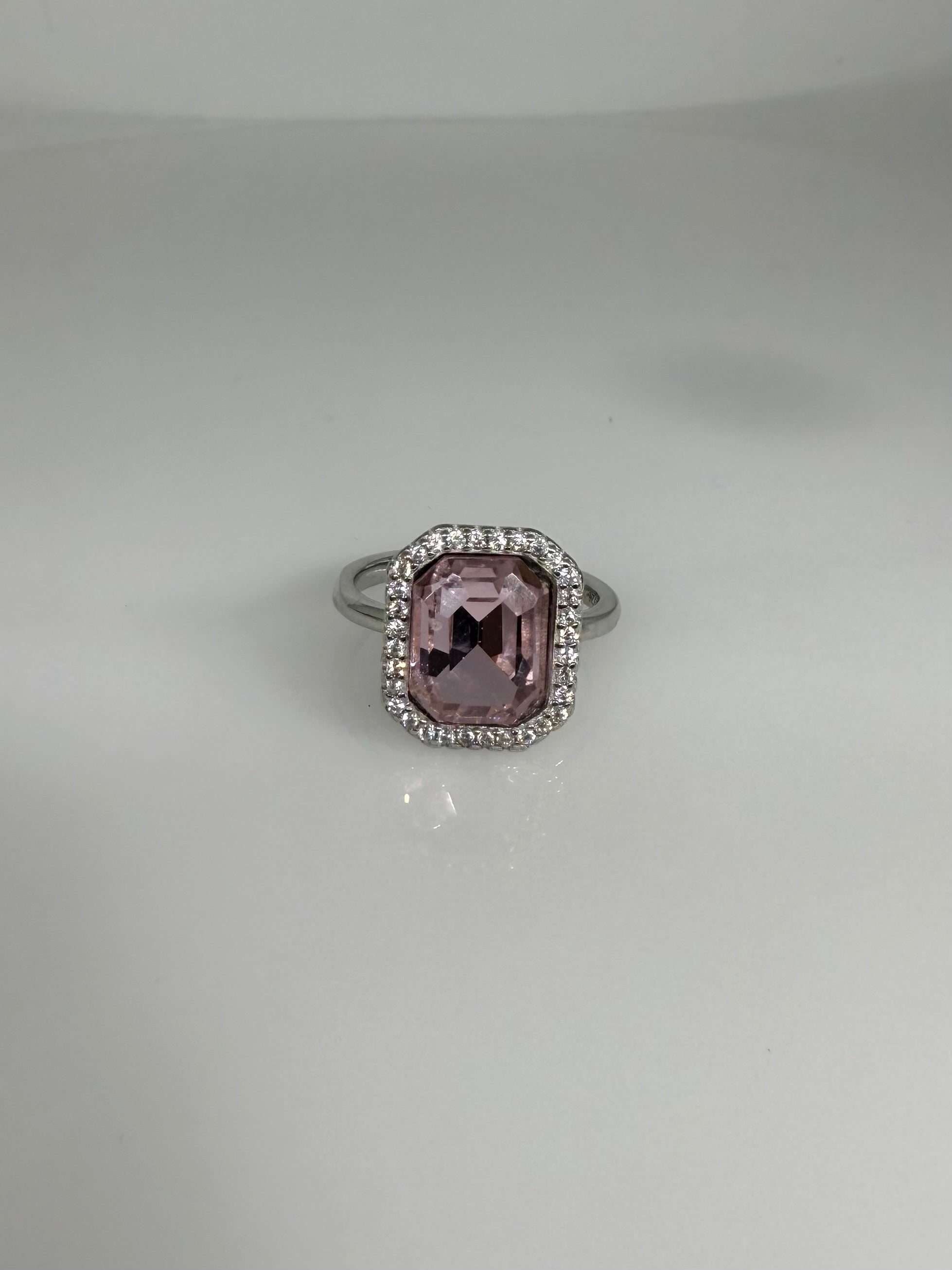 925 Sterling Silver Blush Bloom Women Ring