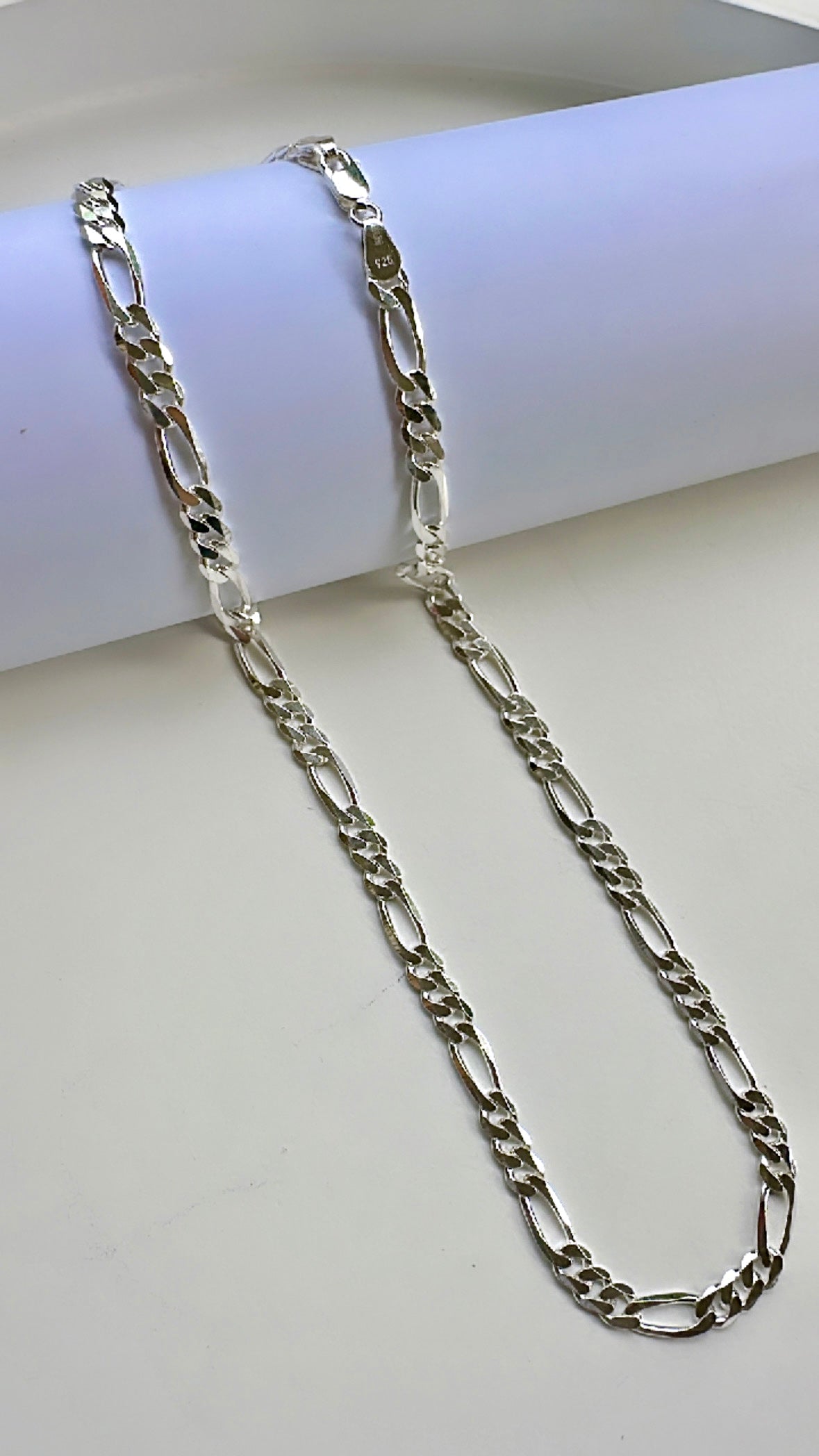 925 STERLING SILVER REGAL FIGARO MEN’S CHAIN