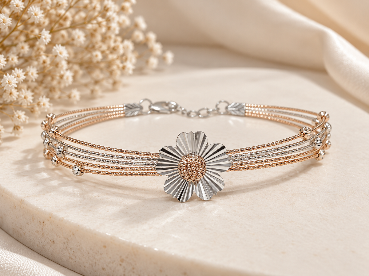 925 Sterling Silver Flora Bracelet