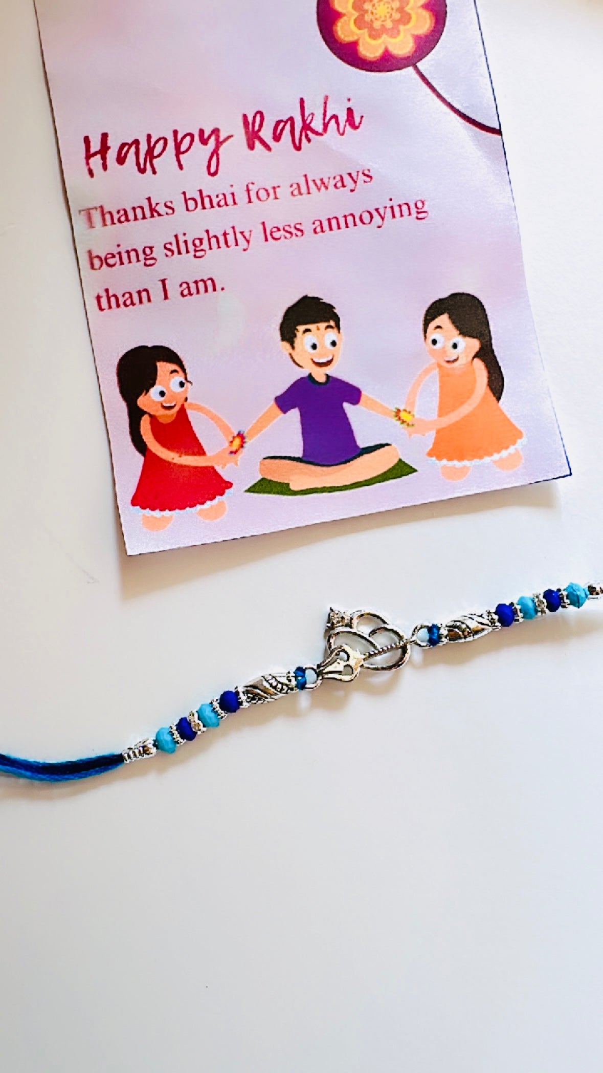 925 Sterling Silver Rakhi | Trishool