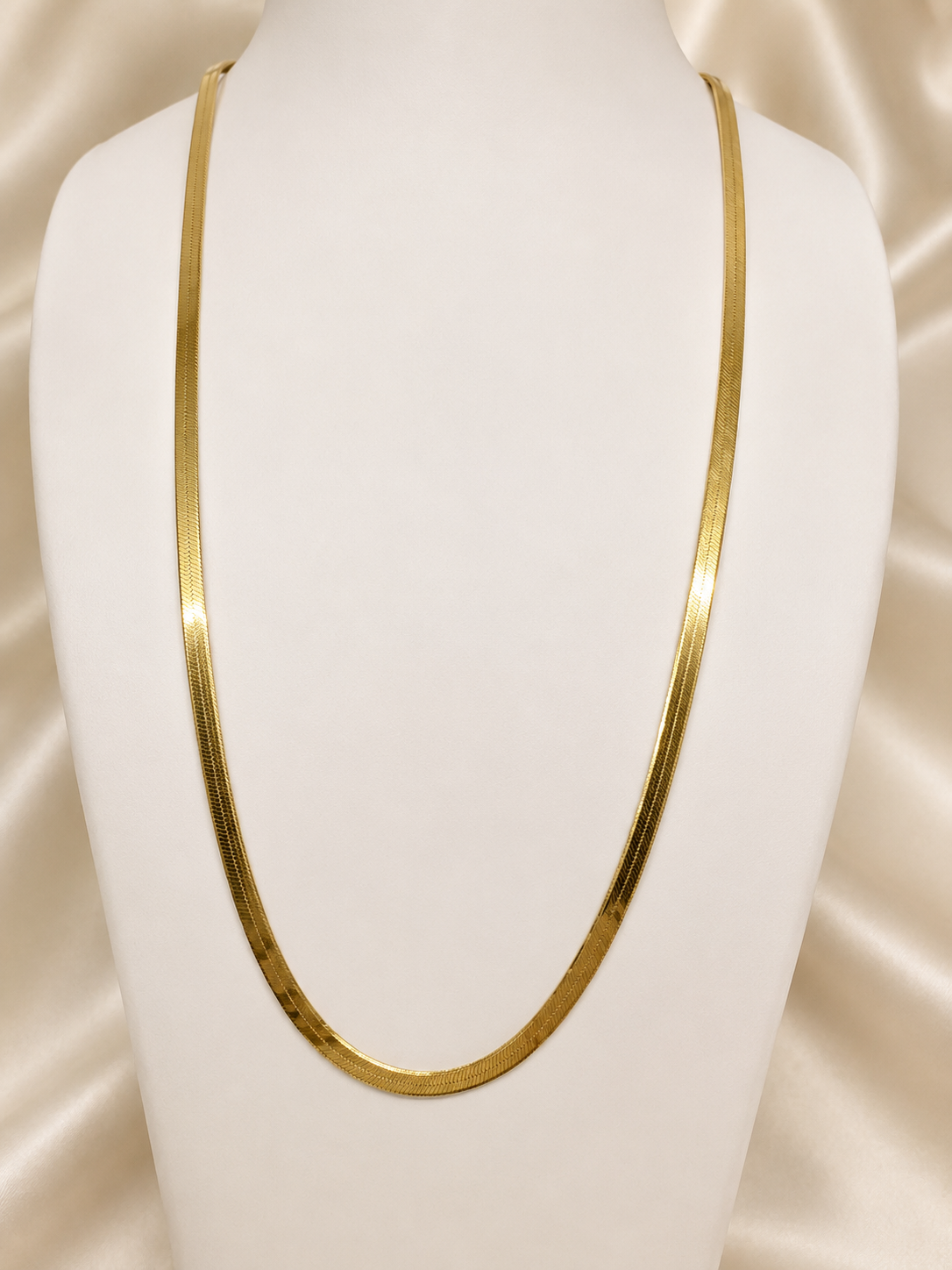925 Sterling Silver Gold Finish Snake Chain