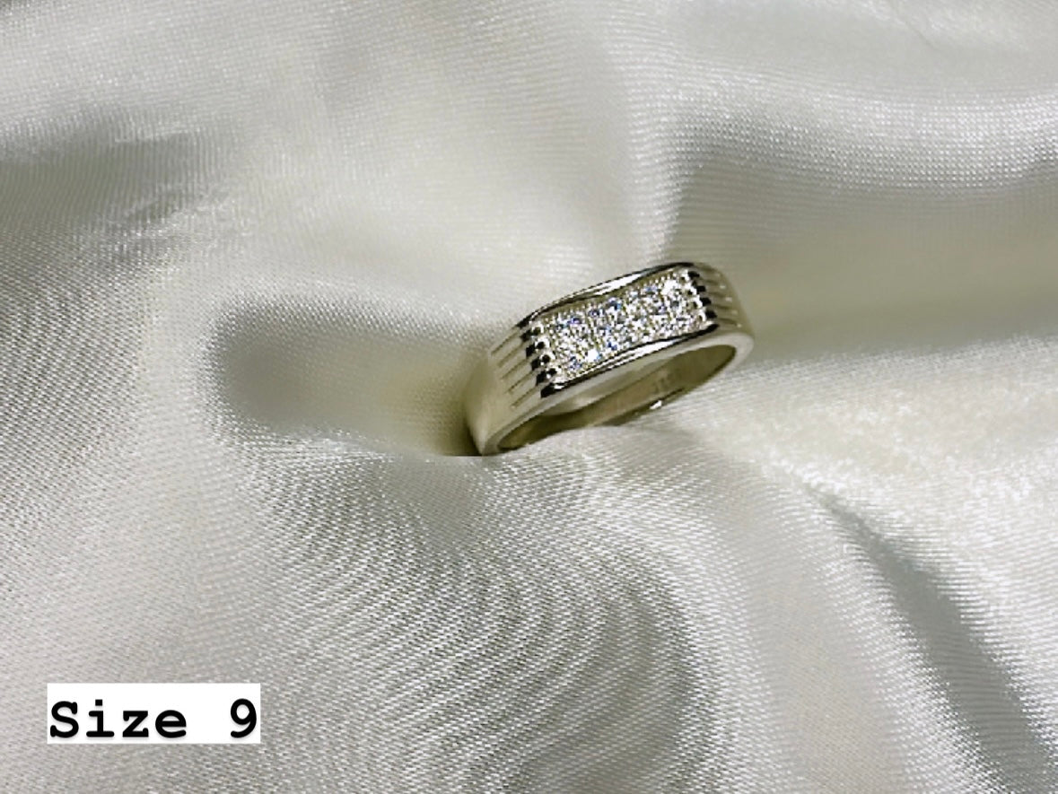 925 Sterling Silver Ring for Men | CZ Stone