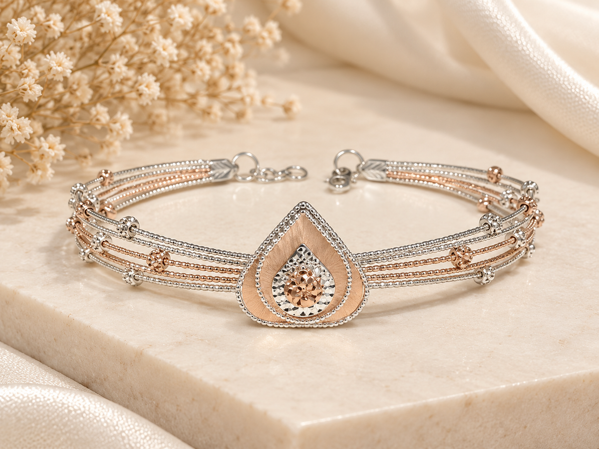 925 Sterling Silver Blossom Bracelet