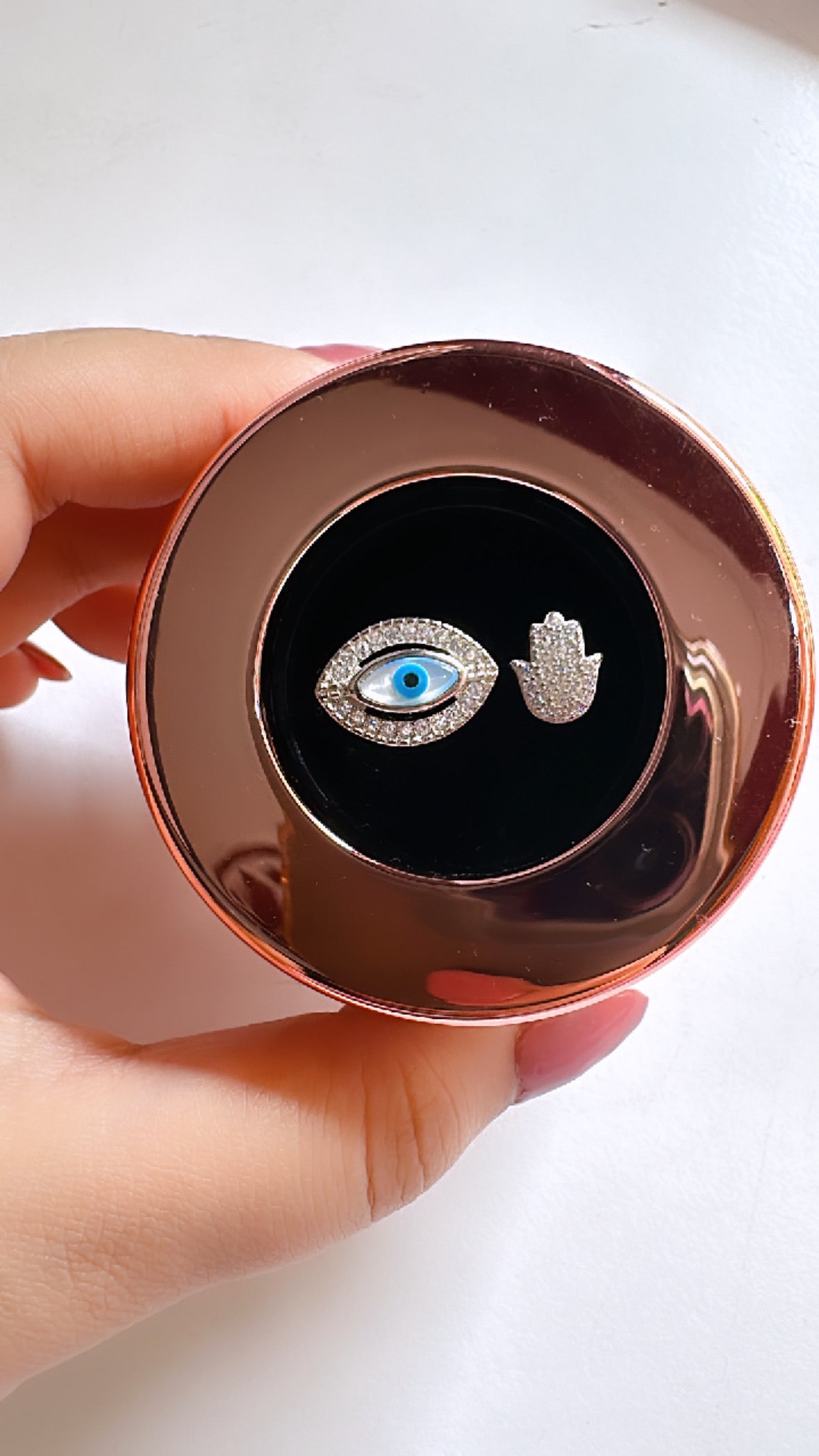 925 Sterling Silver Evil Eye 🪬 Women Ring