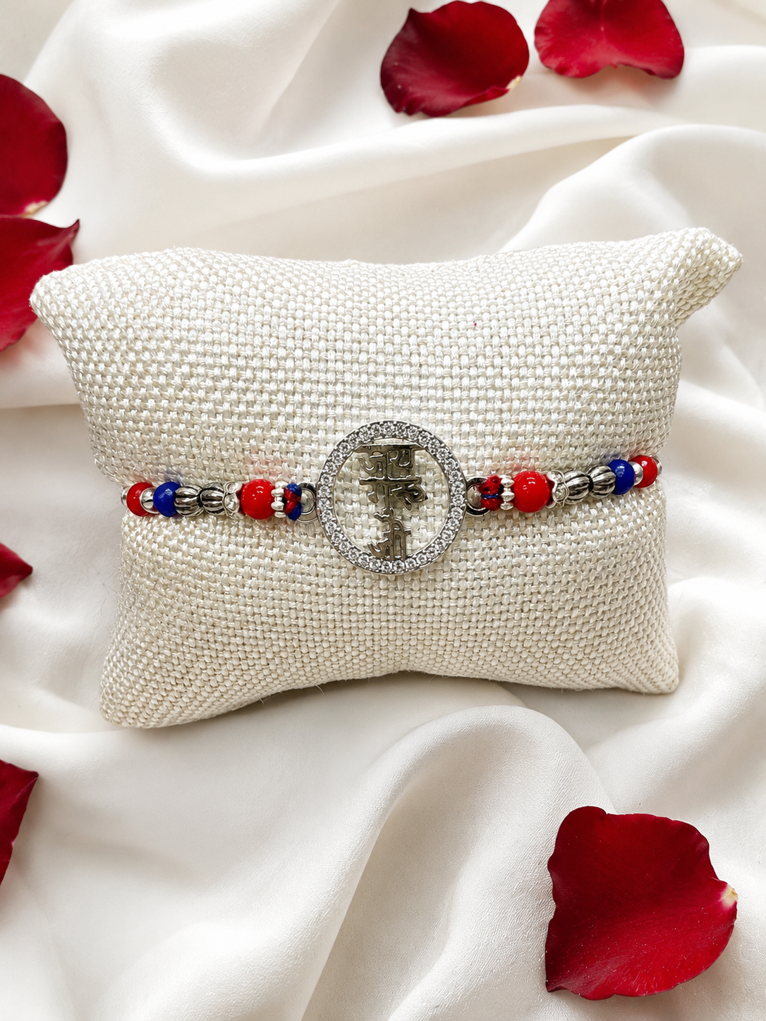 925 Sterling Silver Thread Rakhi | Jai Guru Ji Rakhi