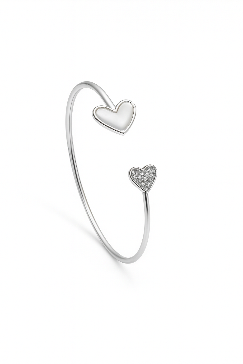 925 Sterling Silver Openable Eternal Love Bangle Bracelet | For Her