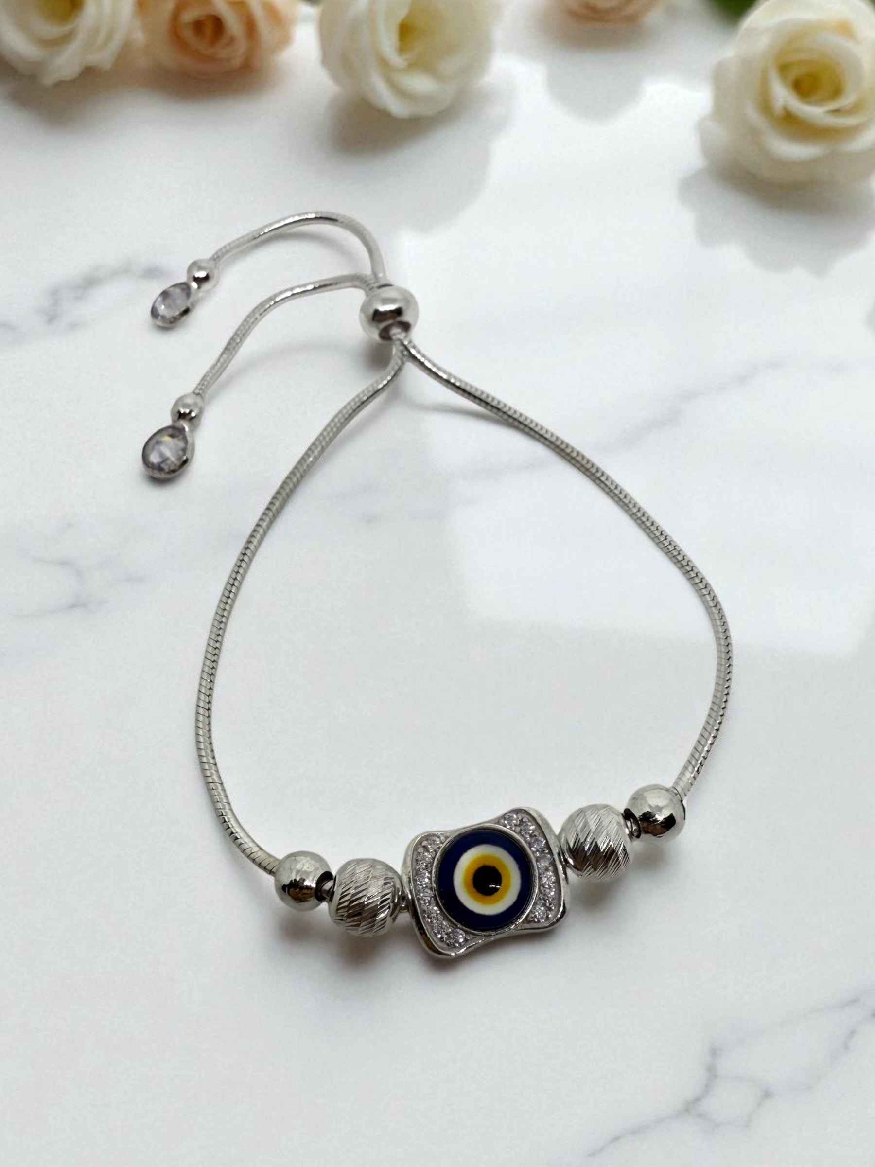 PREMIUM EVIL EYE 925 STERLING SILVER BRACELET | NAZAR IS REAL 🧿