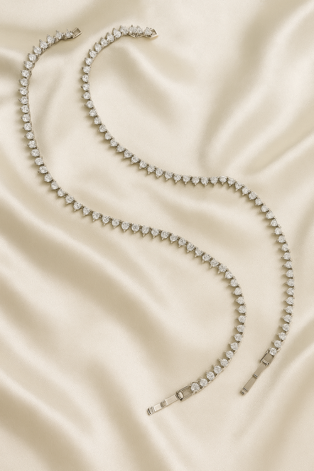 925 Sterling Silver Sparkle Tennis Anklets