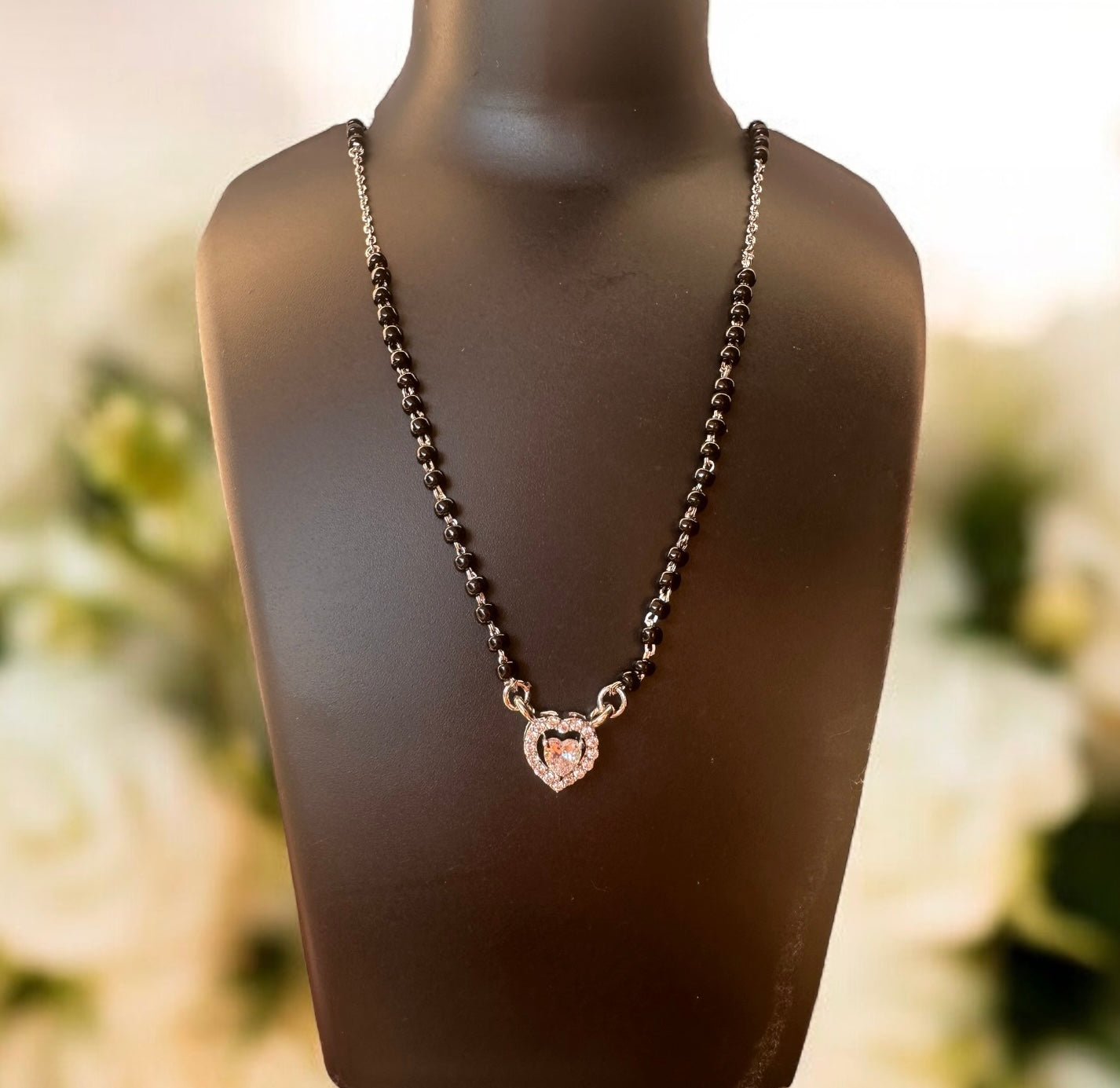 925 Sterling Silver Mini Heart Mangalsutra